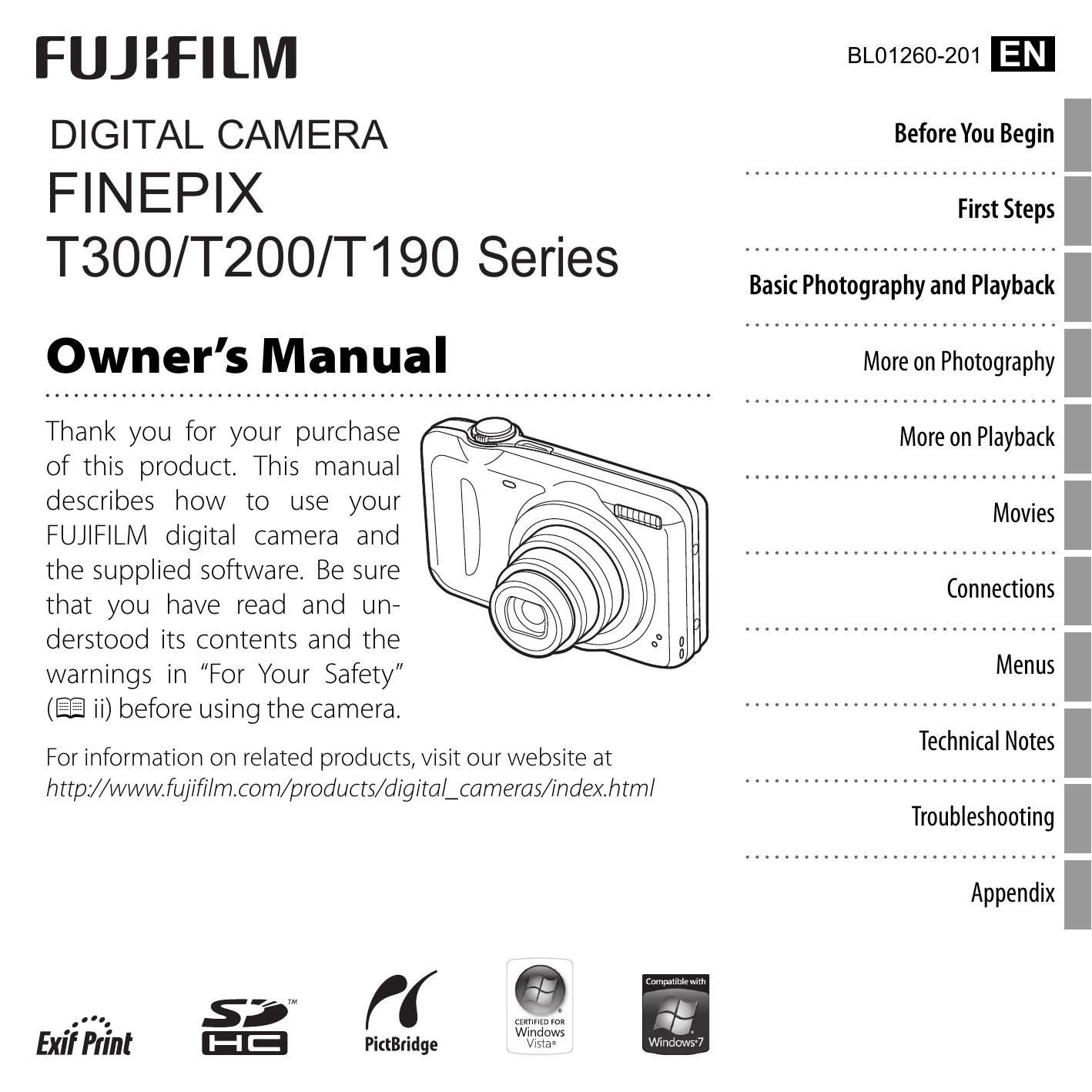 FujiFilm 16130716 KIT Digital Camera User Manual