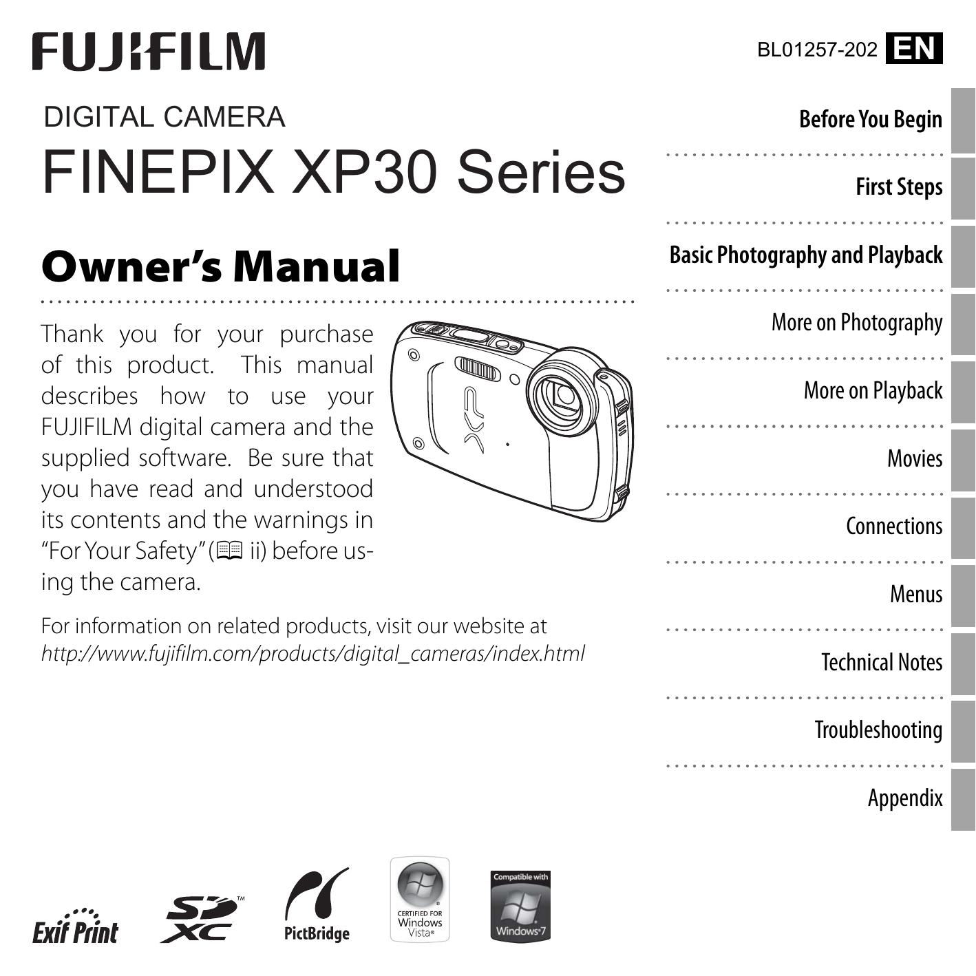 FujiFilm 16138445 Digital Camera User Manual