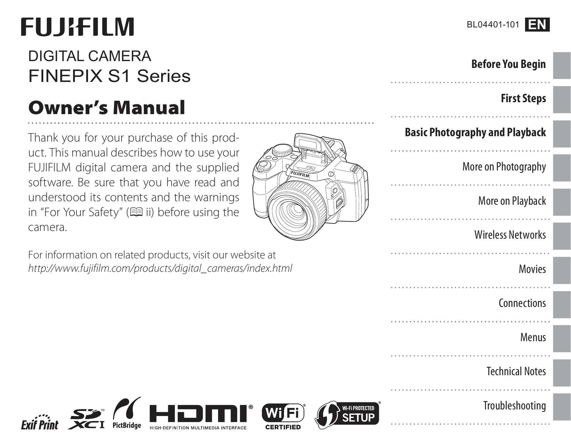 FujiFilm 16199188 Digital Camera User Manual