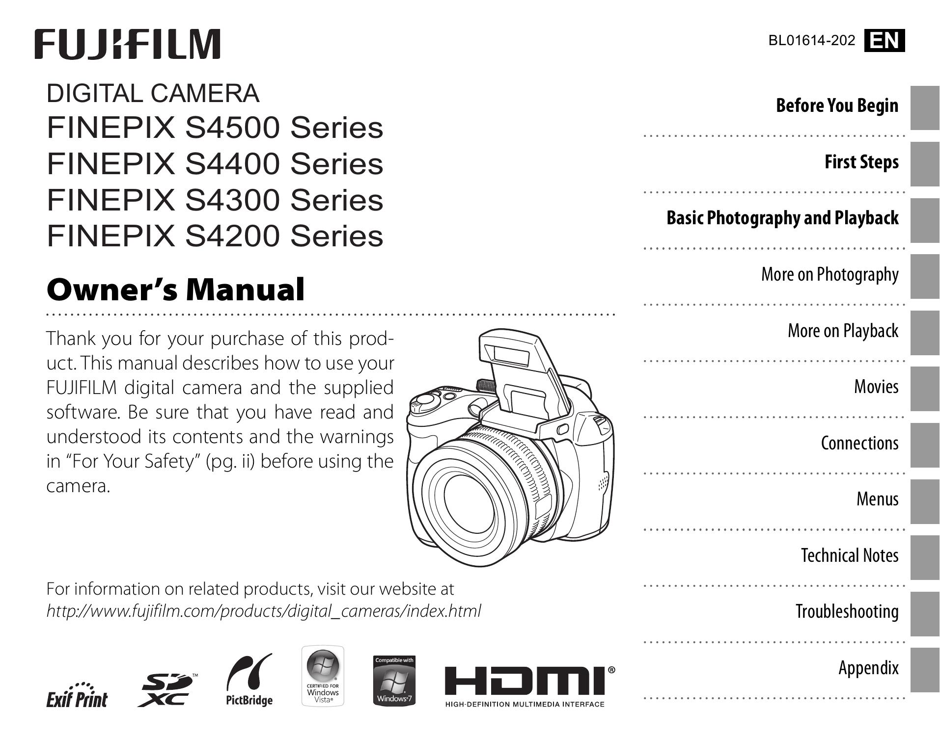 FujiFilm 16202014 Digital Camera User Manual
