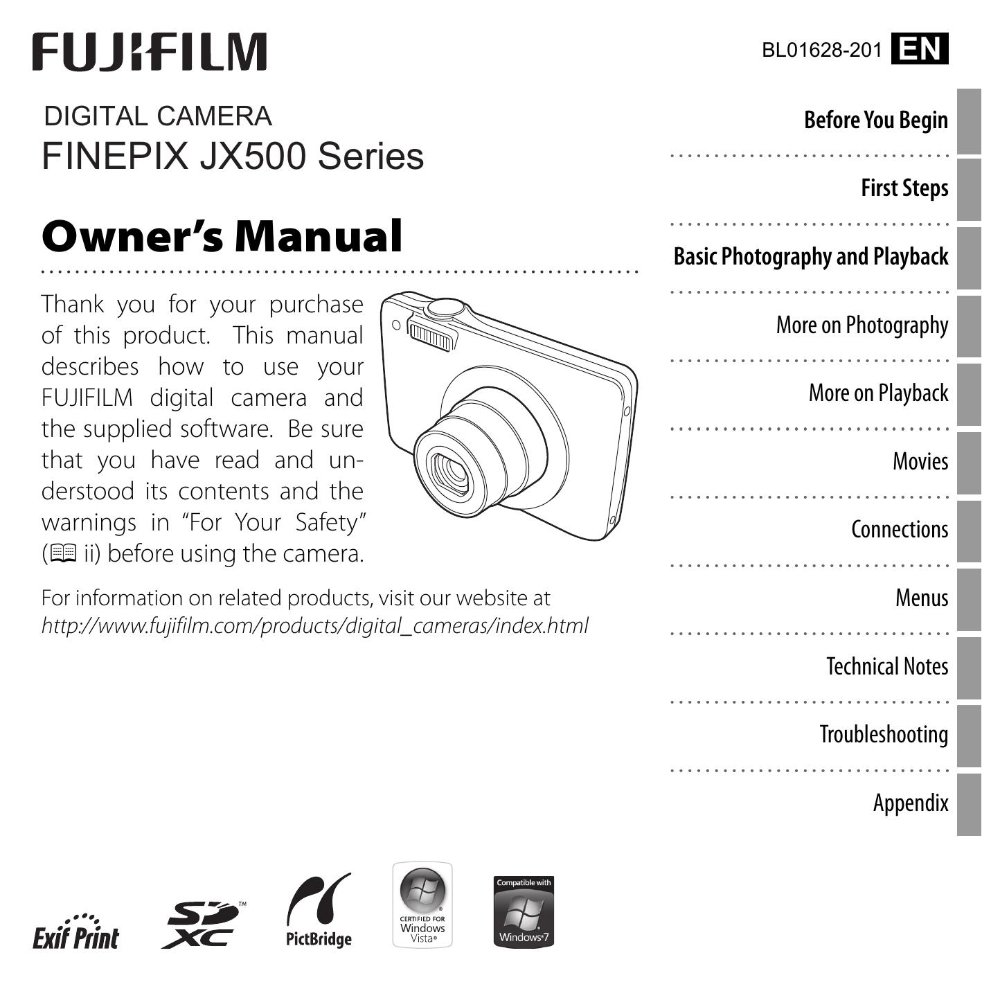FujiFilm 16209581 Digital Camera User Manual