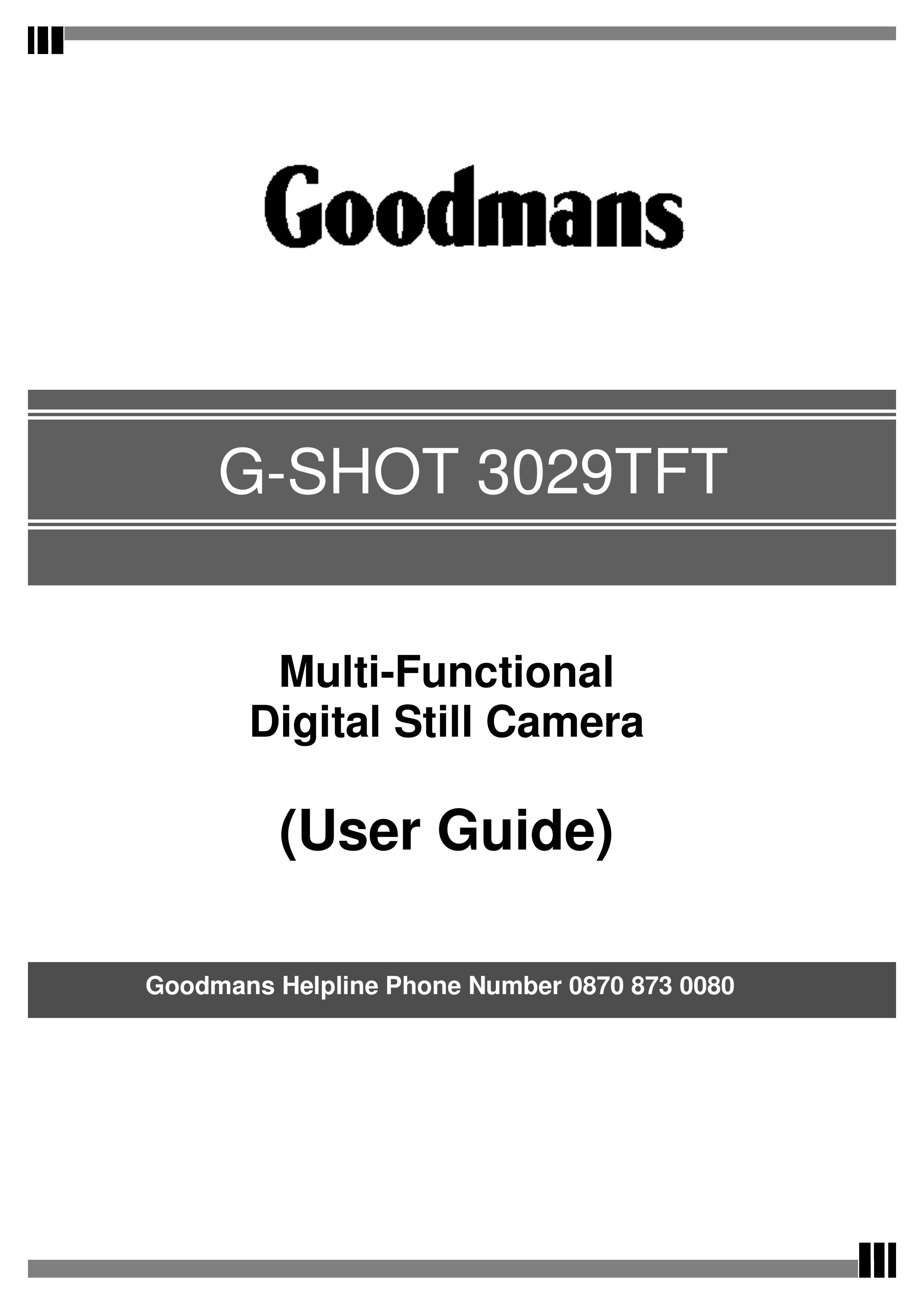 Goodman Mfg G-SHOT 3029TFT Digital Camera User Manual