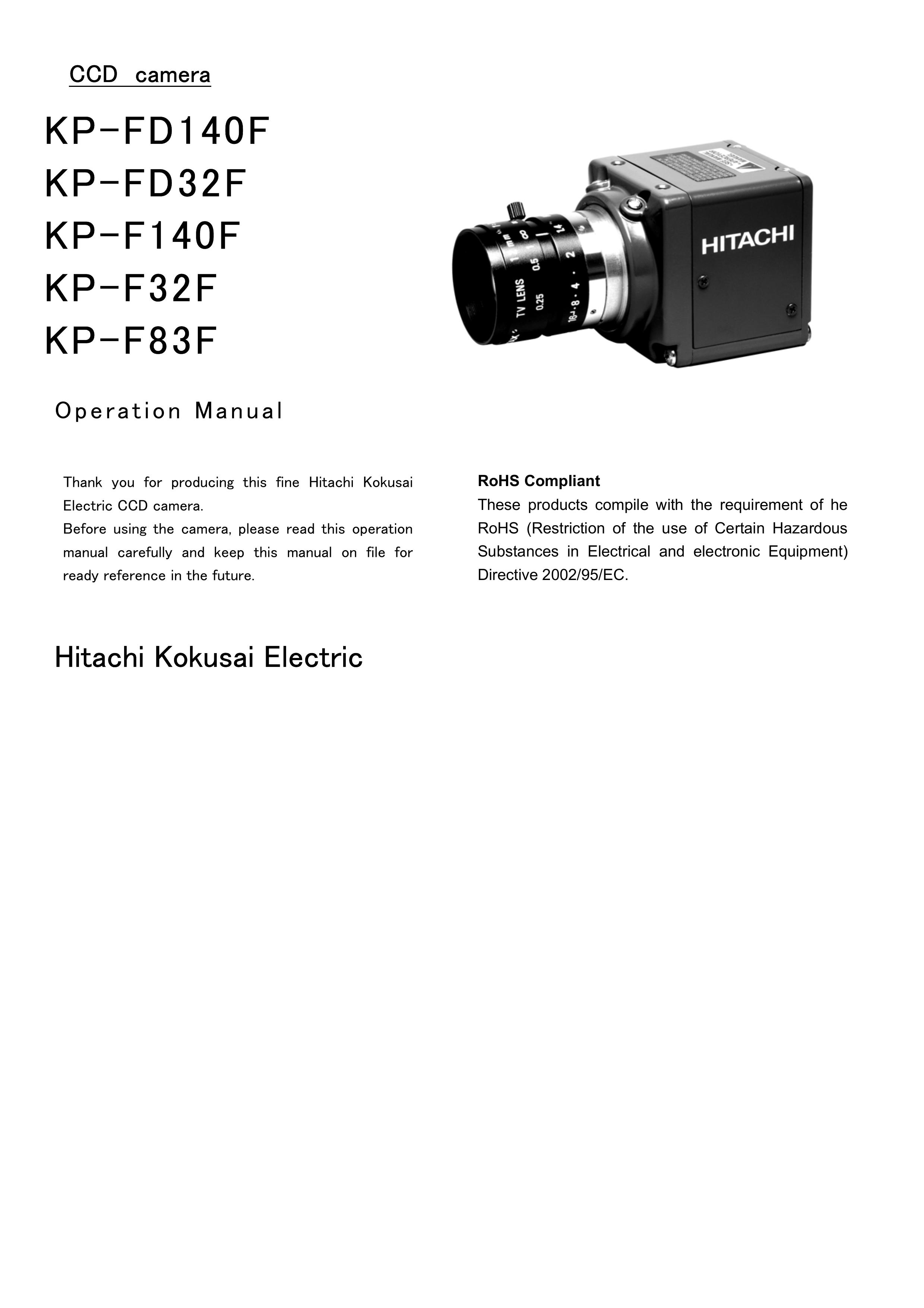 Hitachi KP-F83F Digital Camera User Manual