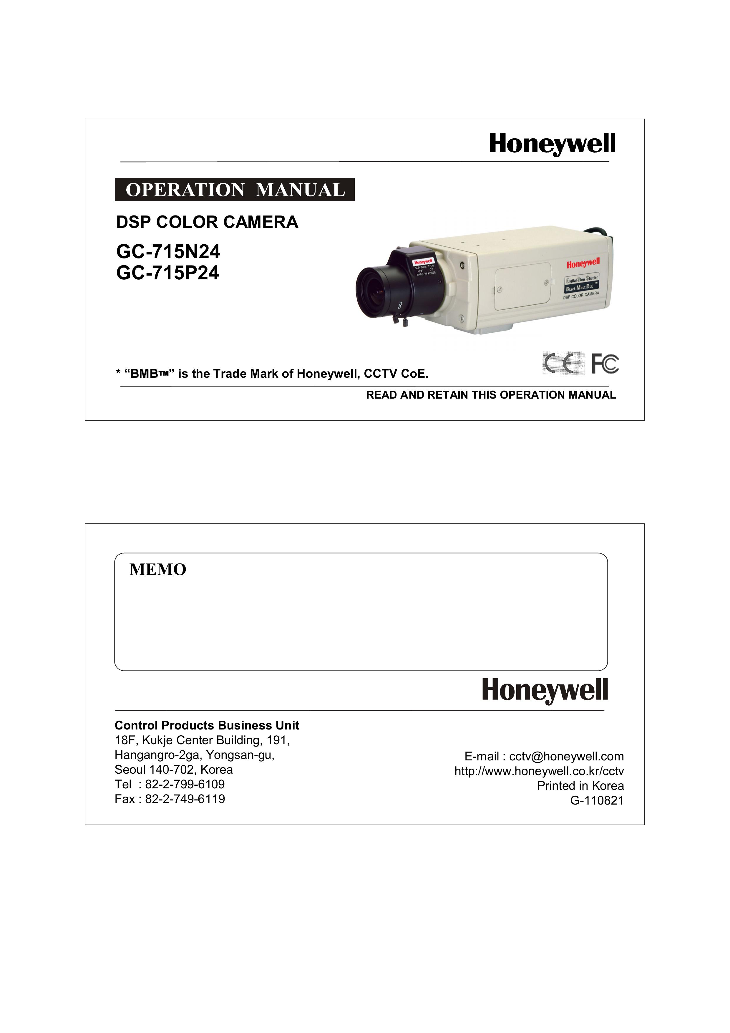 Honeywell GC-715N24 Digital Camera User Manual