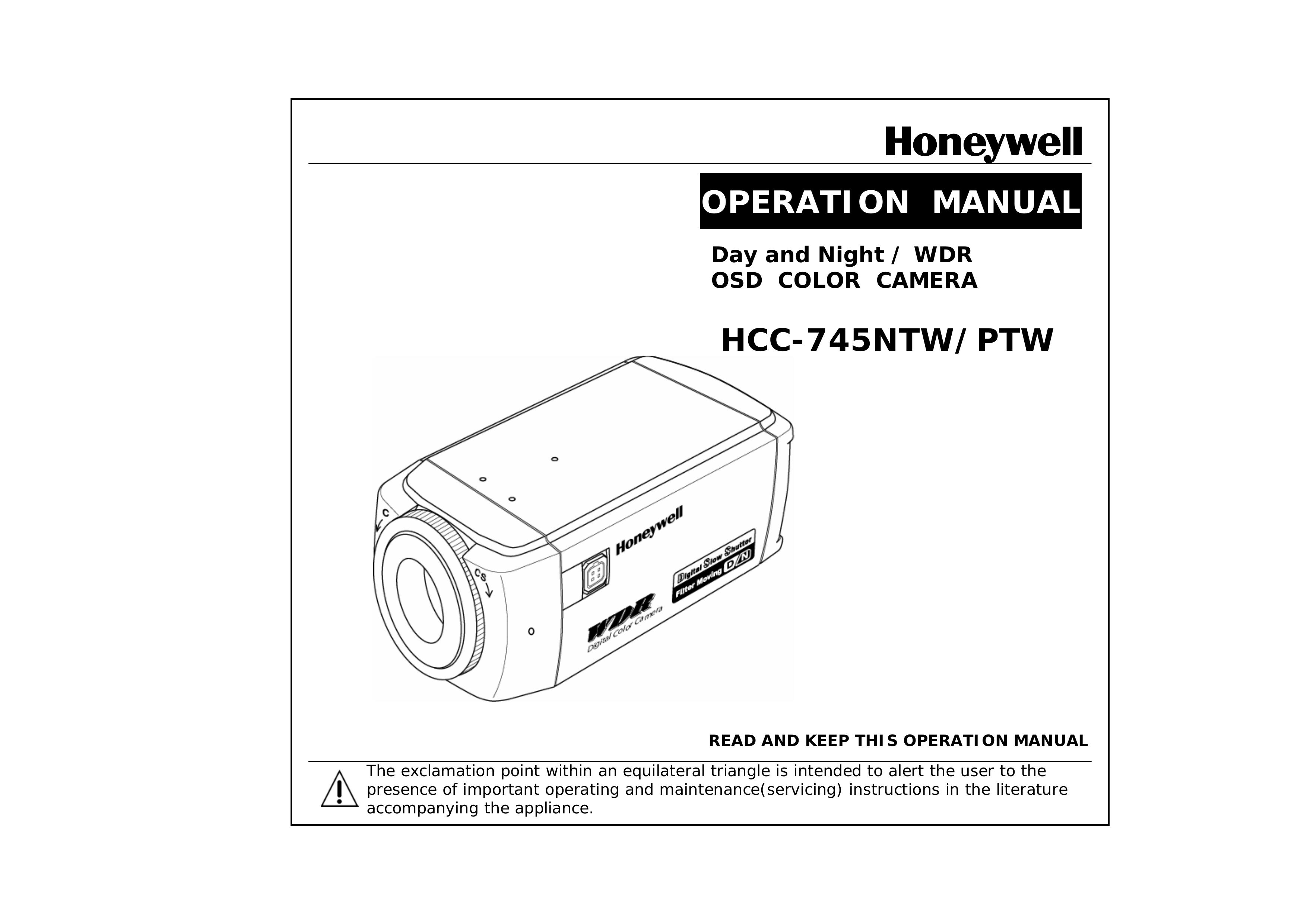 Honeywell HCC-745NTW/PTW Digital Camera User Manual