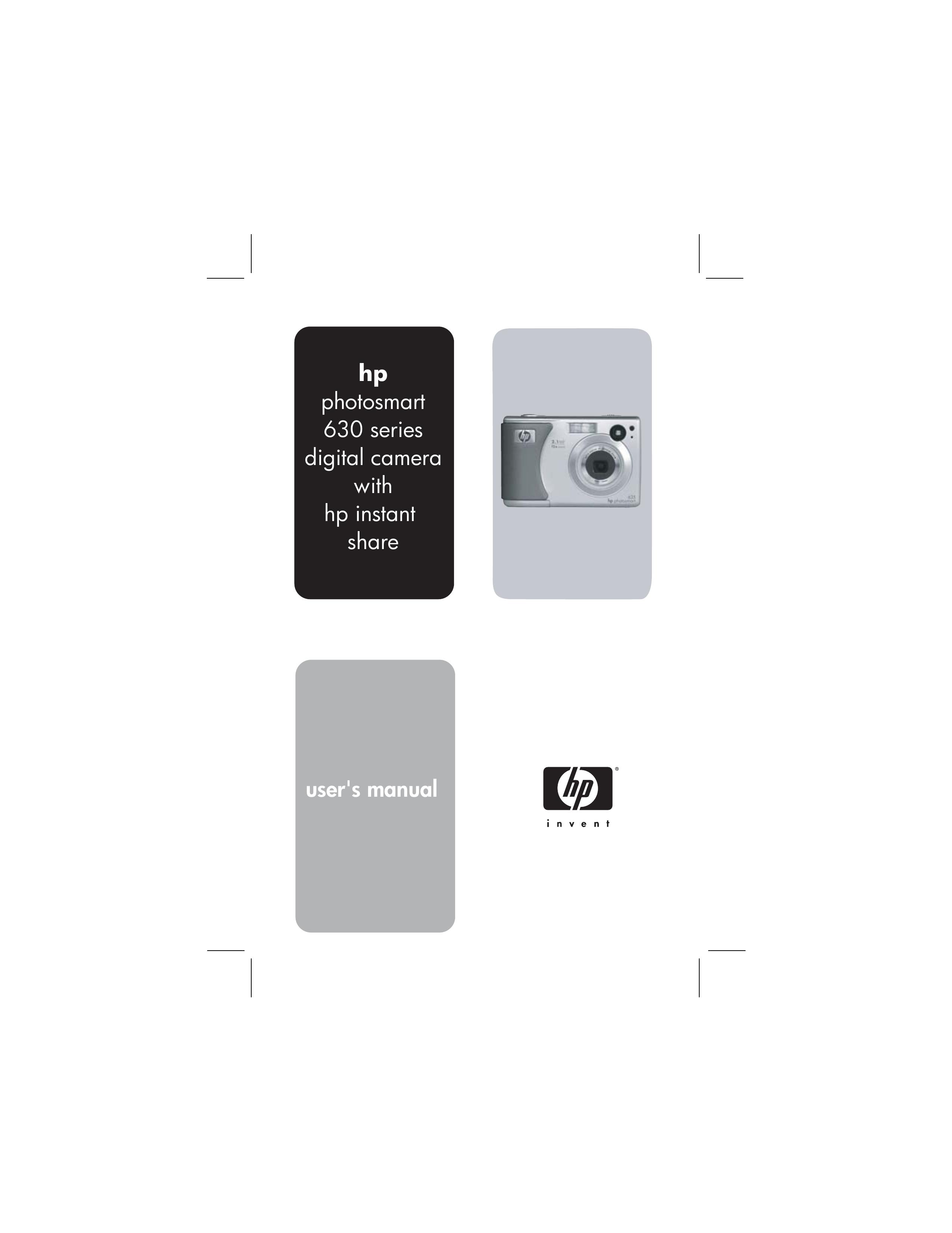 HP (Hewlett-Packard) 630 series Digital Camera User Manual