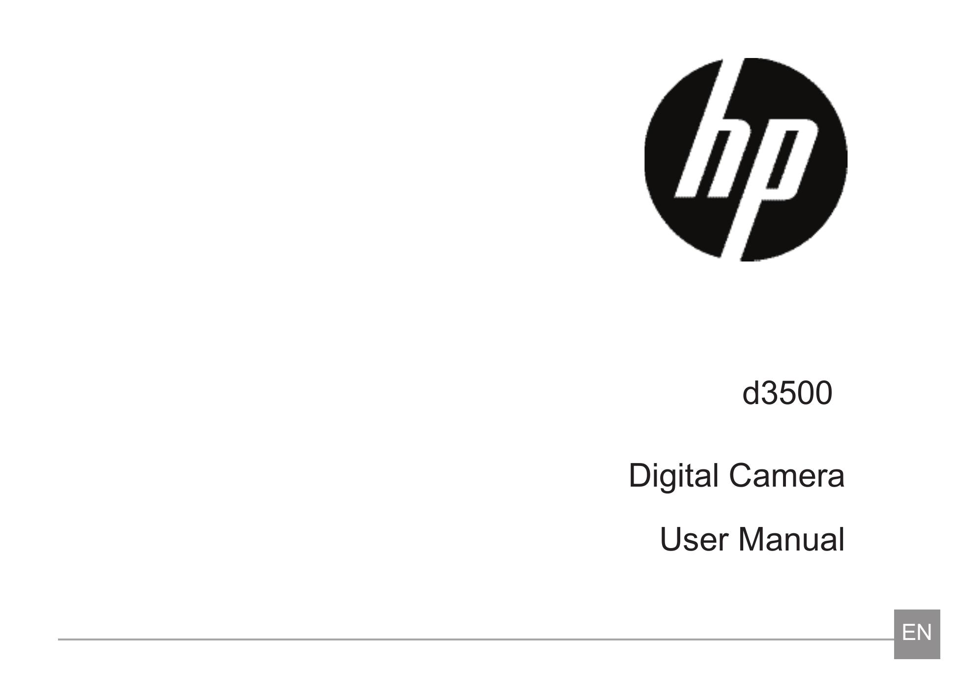 HP (Hewlett-Packard) HPD3500 Digital Camera User Manual