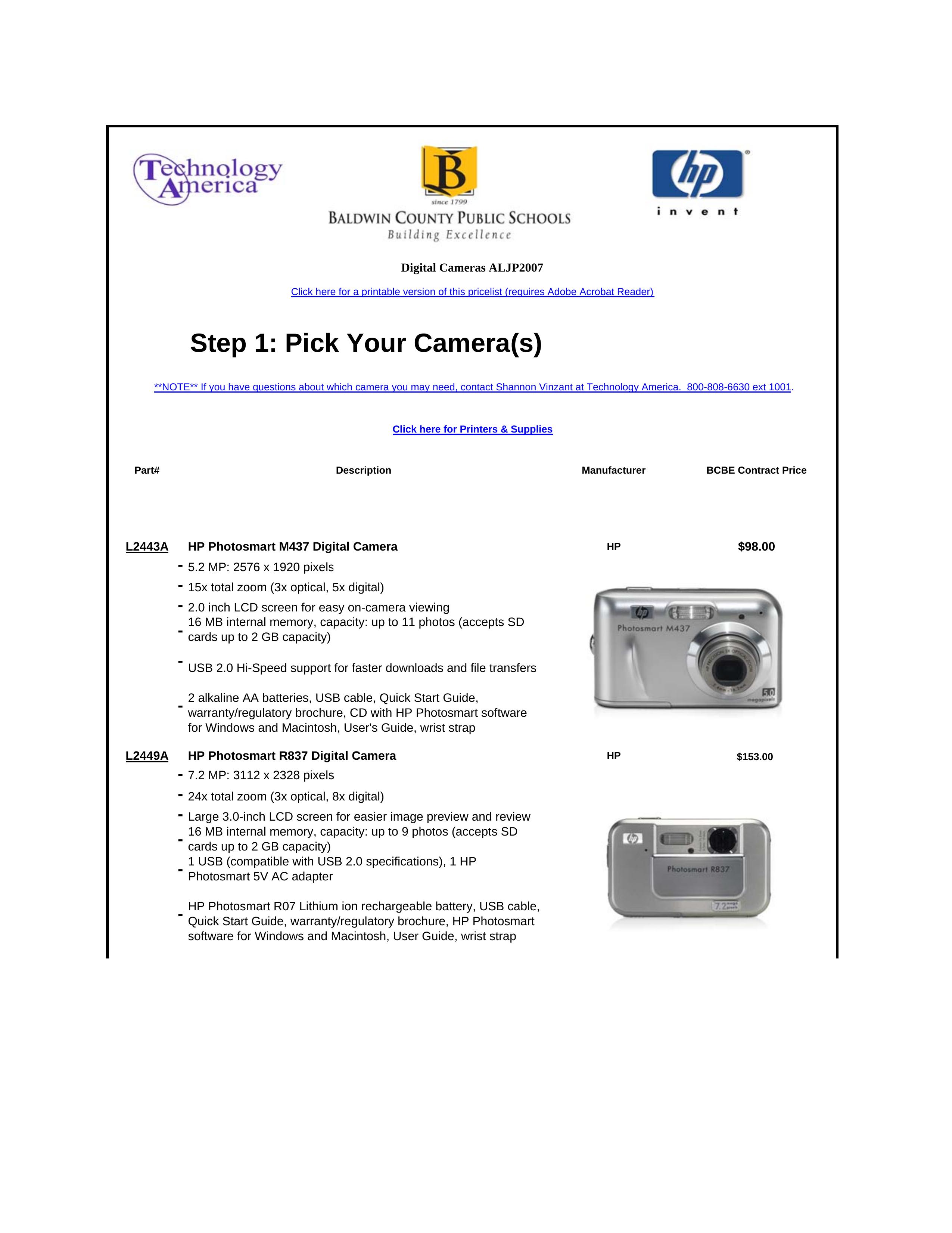 HP (Hewlett-Packard) L2443A Digital Camera User Manual