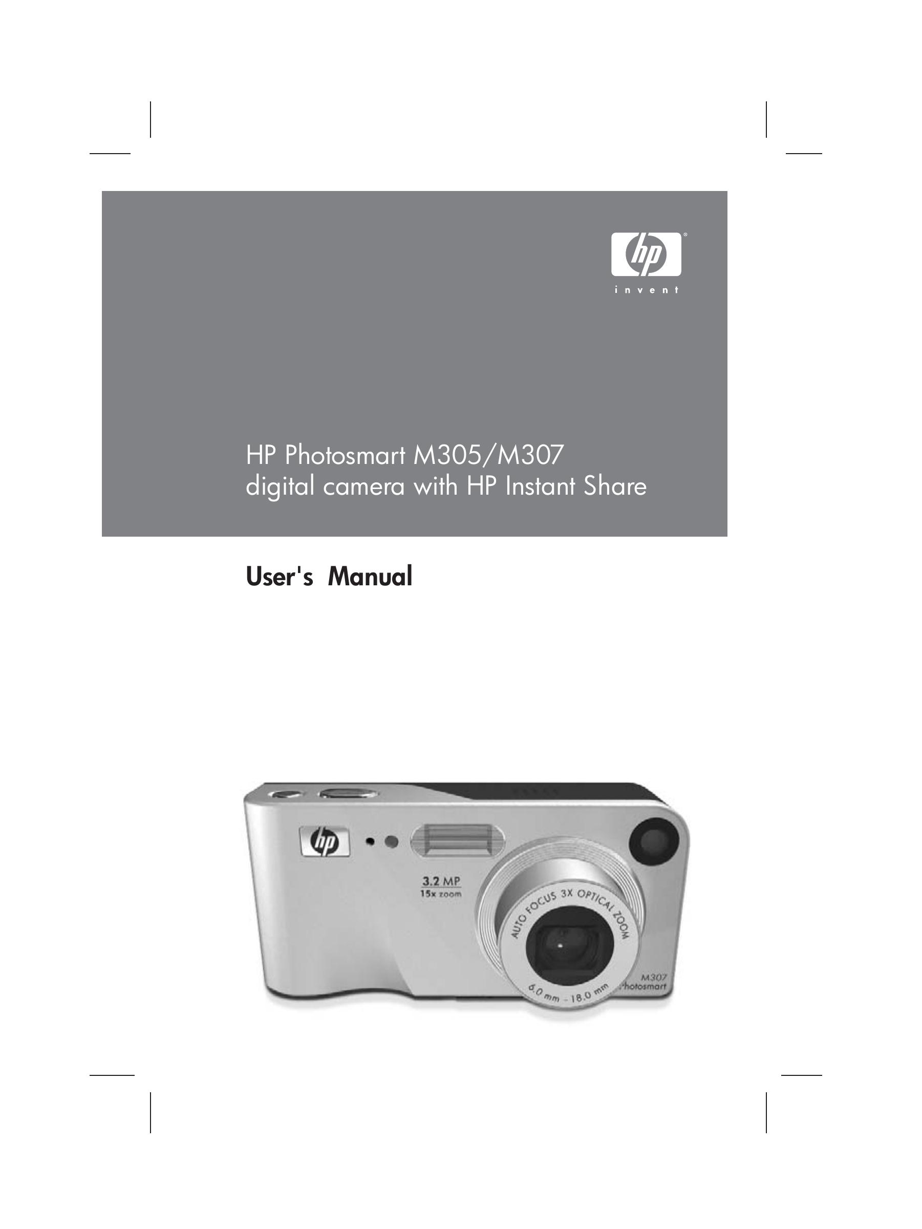 HP (Hewlett-Packard) M305/M307 Digital Camera User Manual