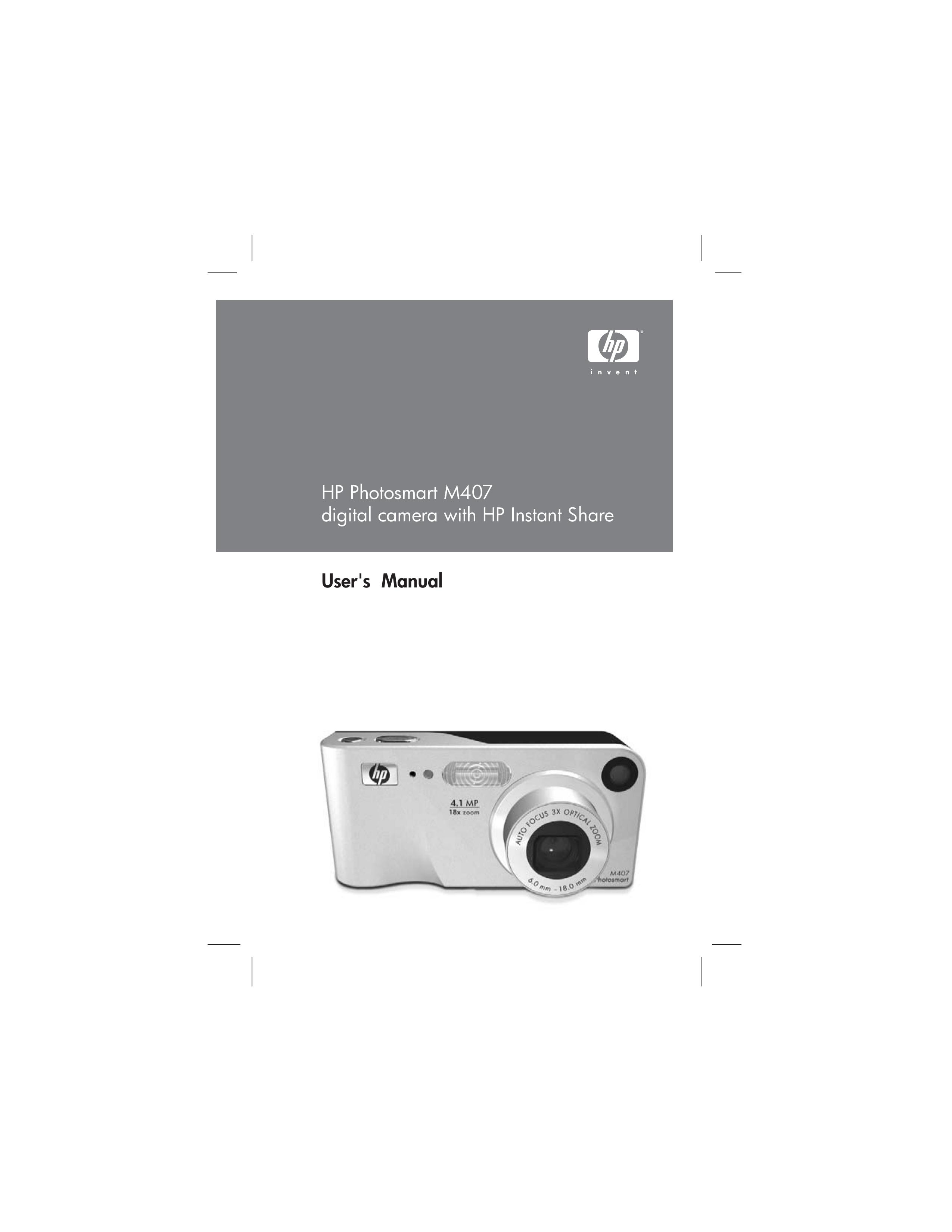 HP (Hewlett-Packard) M407 Digital Camera User Manual