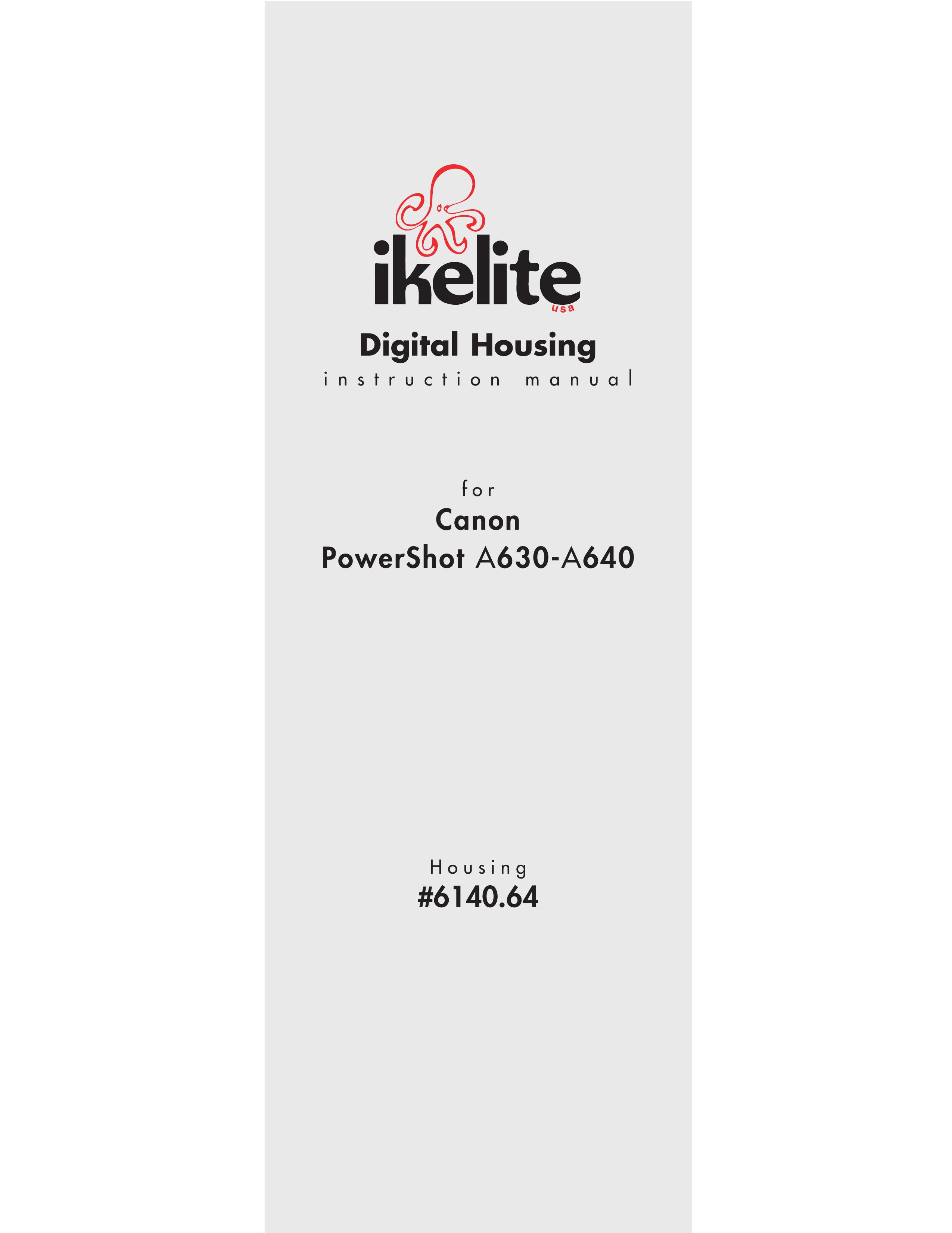 Ikelite A630 Digital Camera User Manual