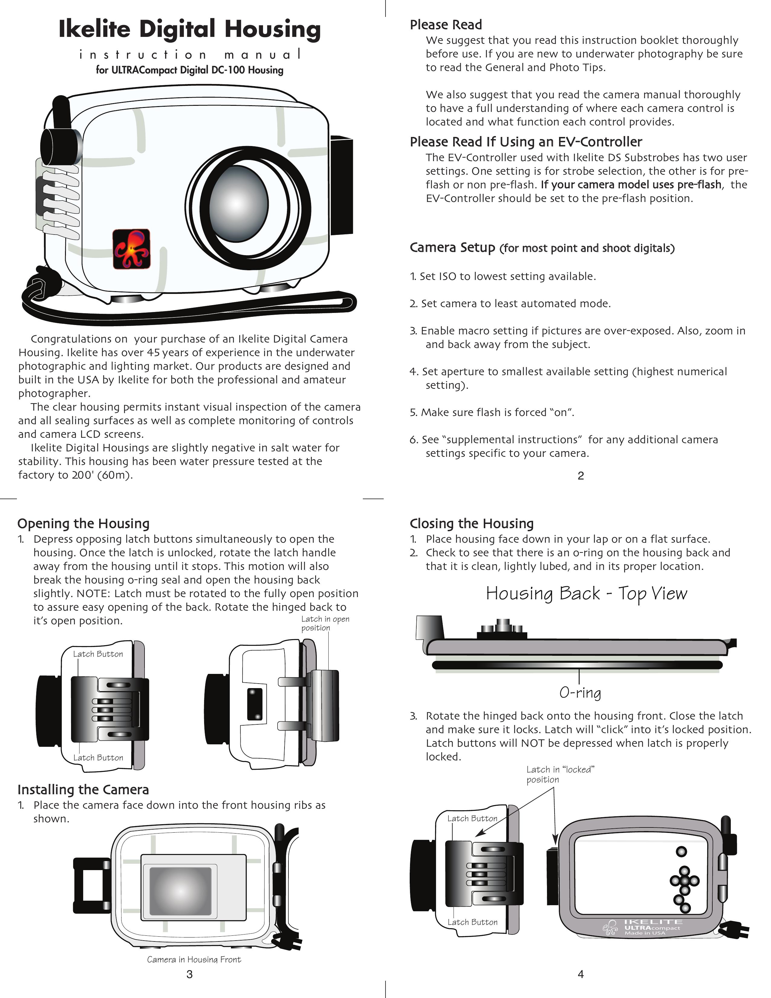 Ikelite ALL Digital Camera User Manual