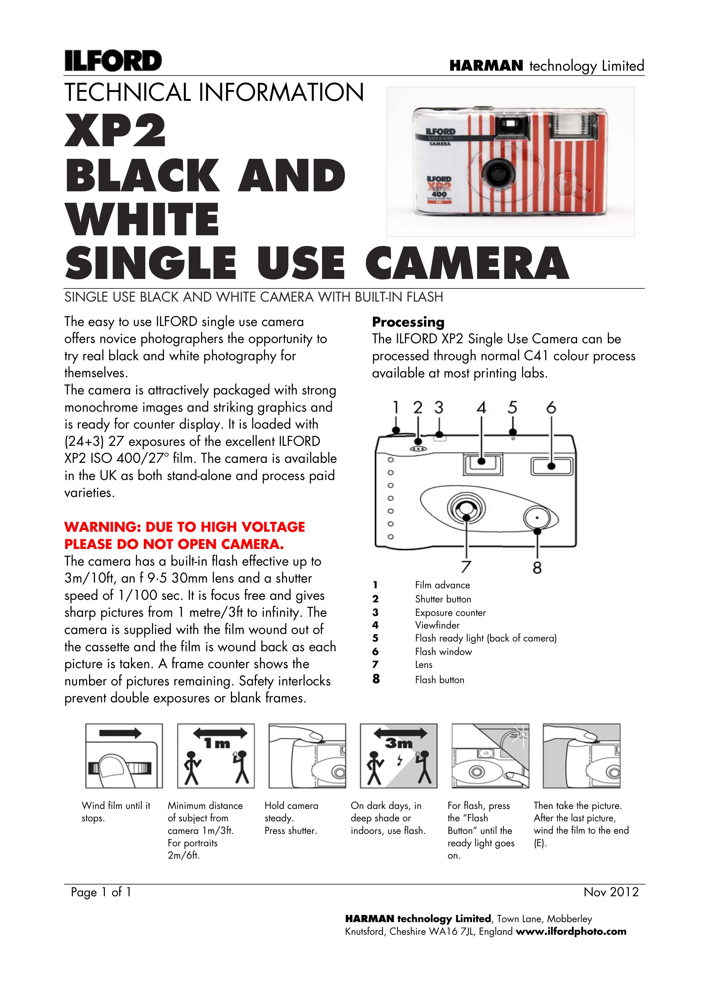 Ilford 1174186 Digital Camera User Manual
