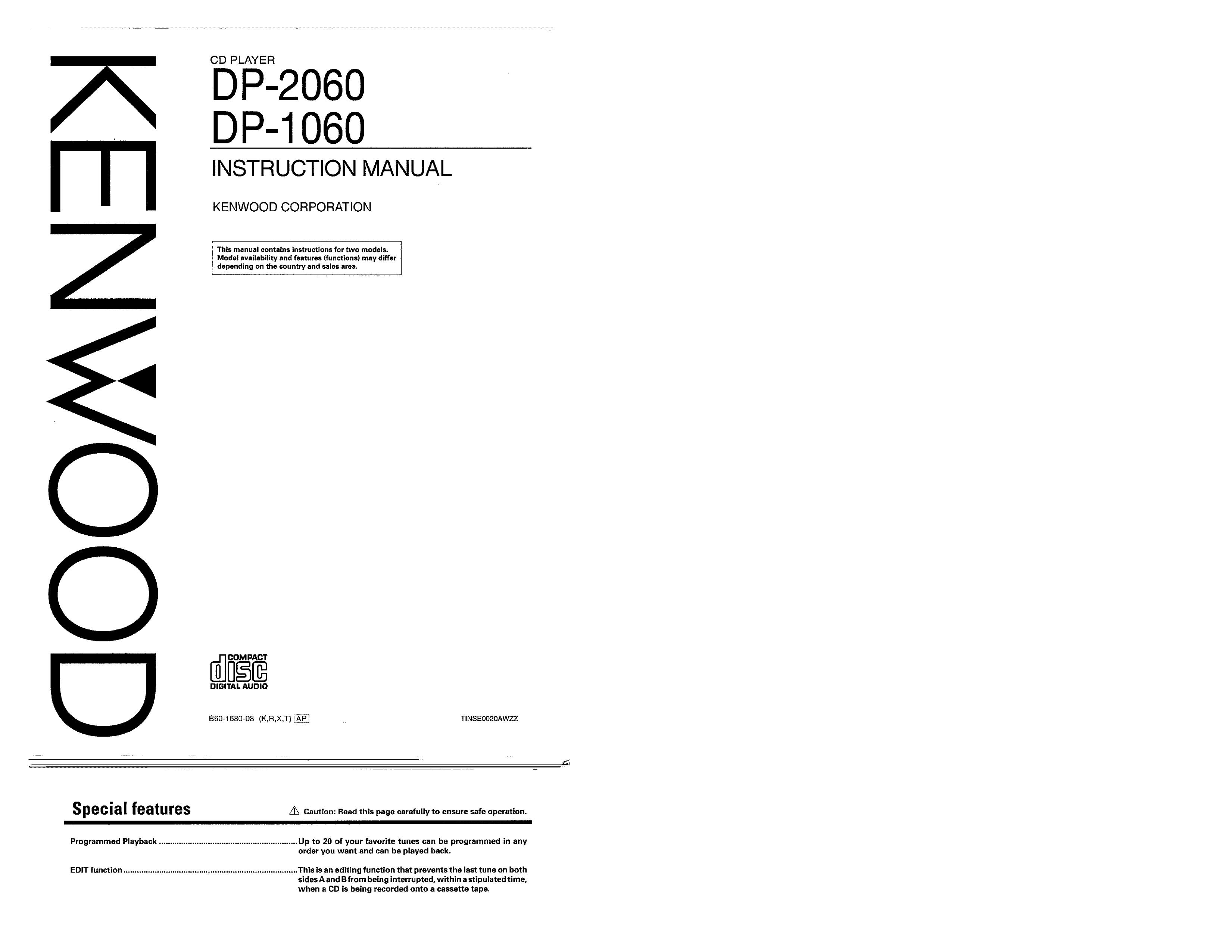 Kenwood DP-1060 Digital Camera User Manual