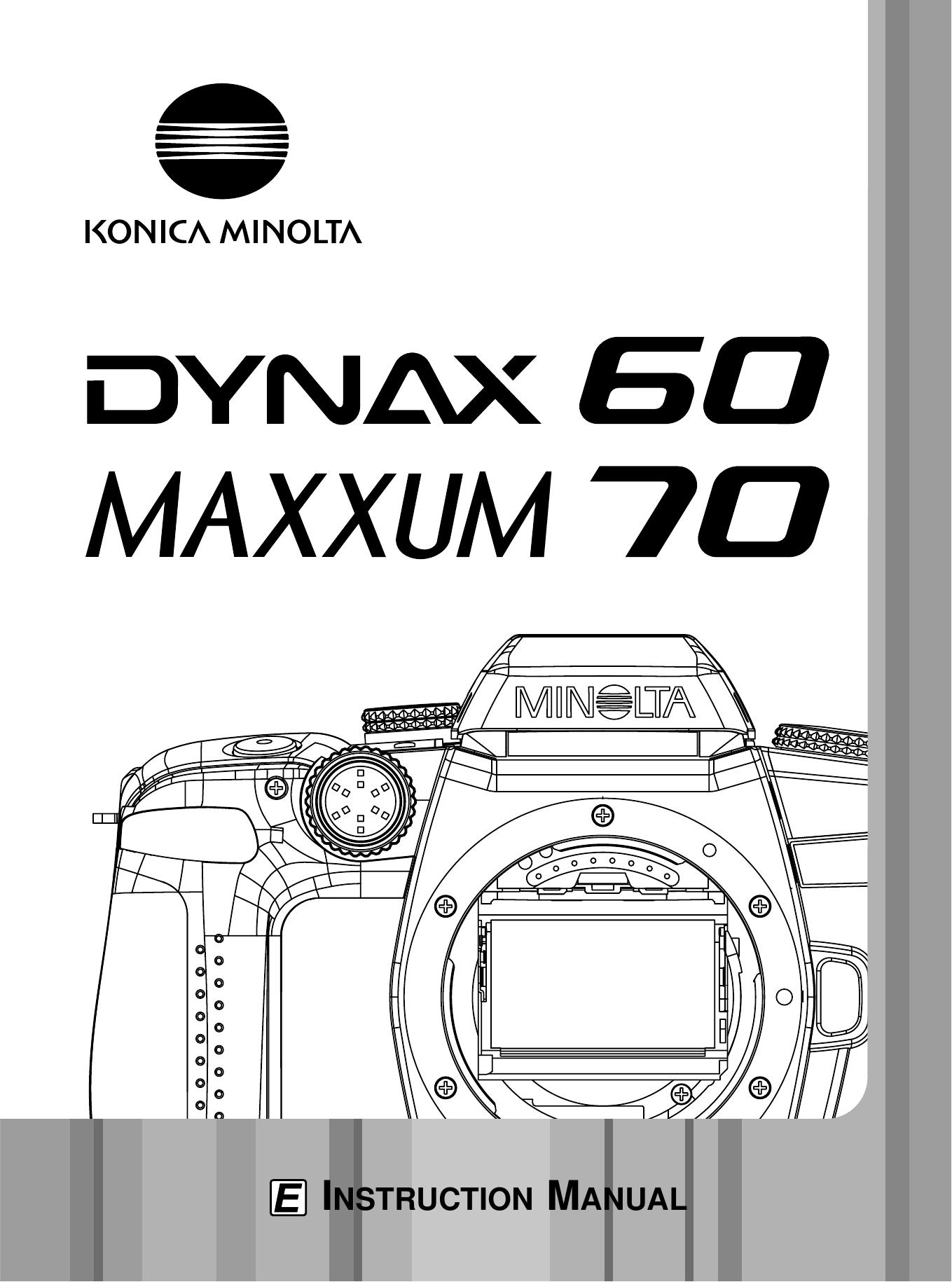 Konica Minolta Dynax 60 Digital Camera User Manual