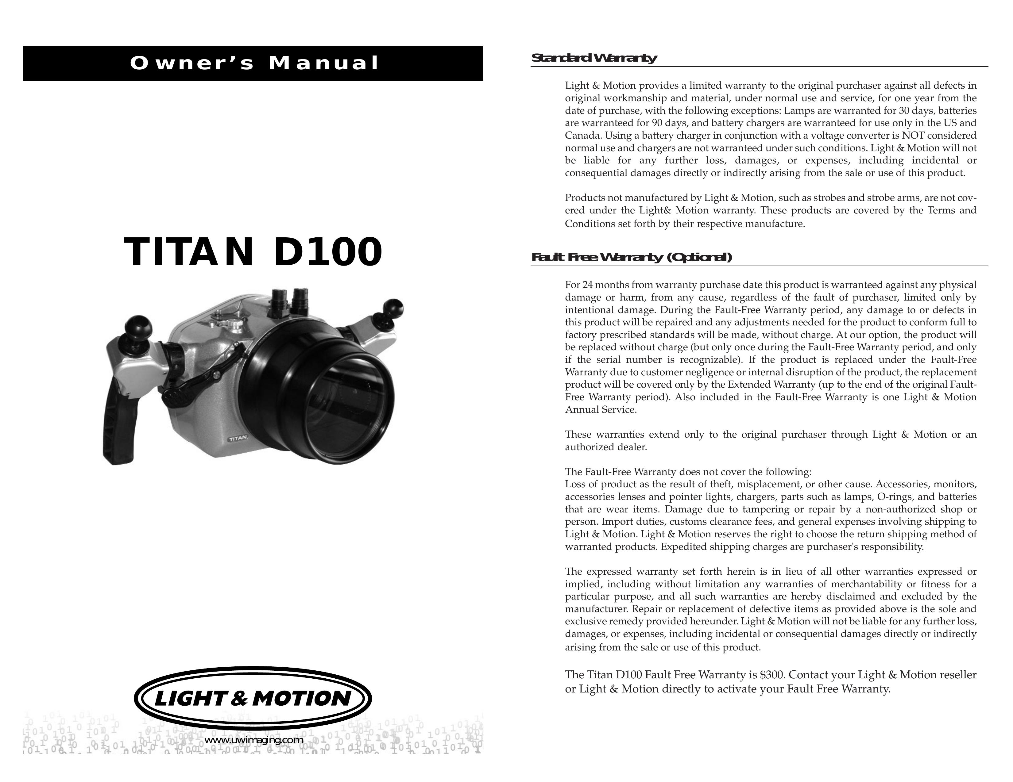 Light & Motion TITAN D100 Digital Camera User Manual