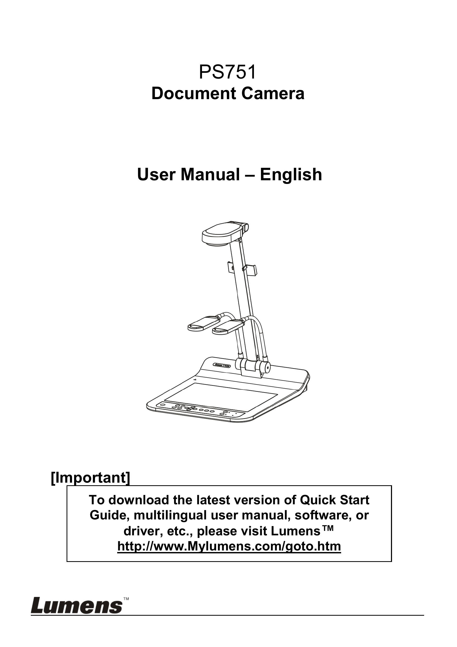 Lumens Technology PS751 Digital Camera User Manual
