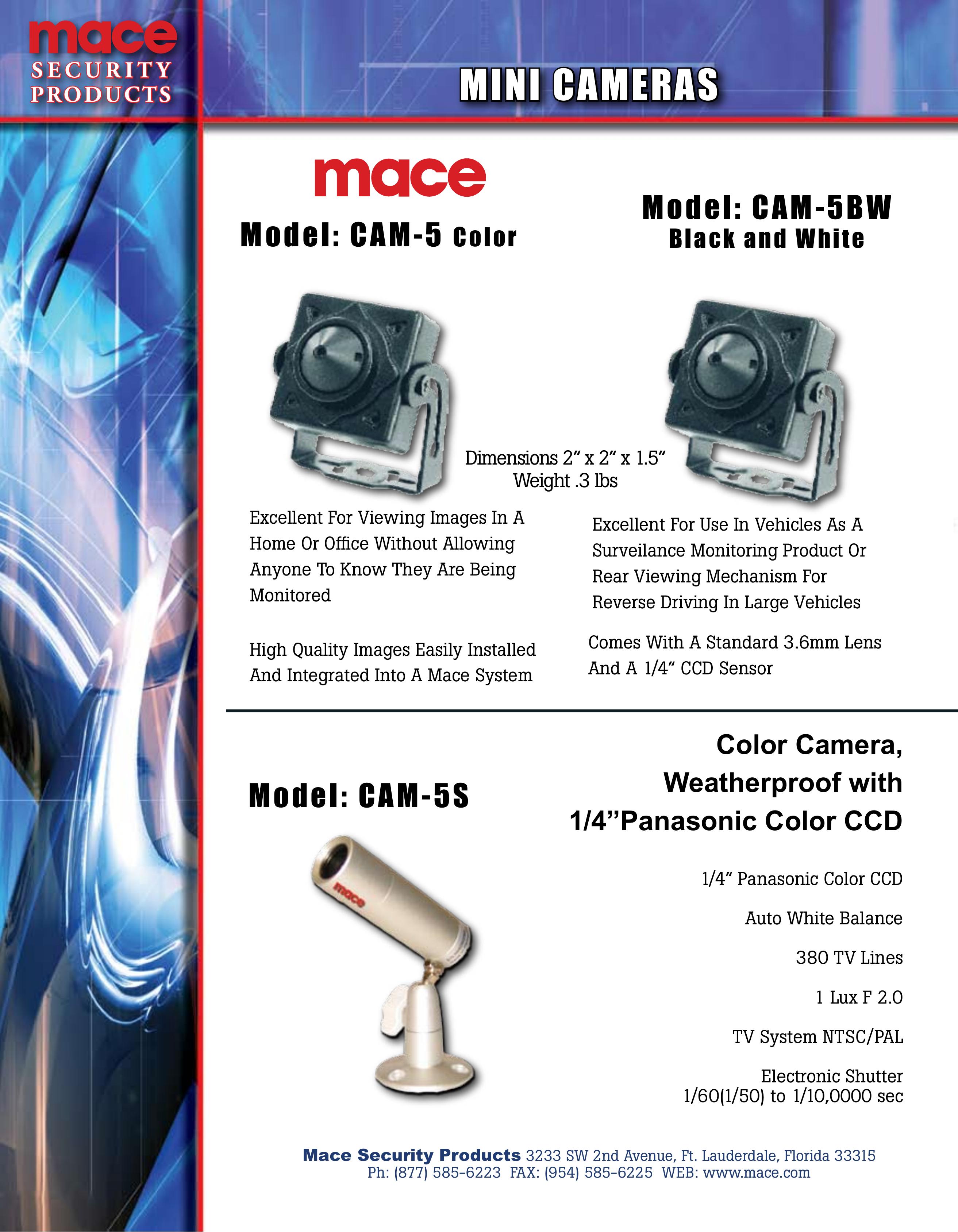 Mace CAM-5 Digital Camera User Manual
