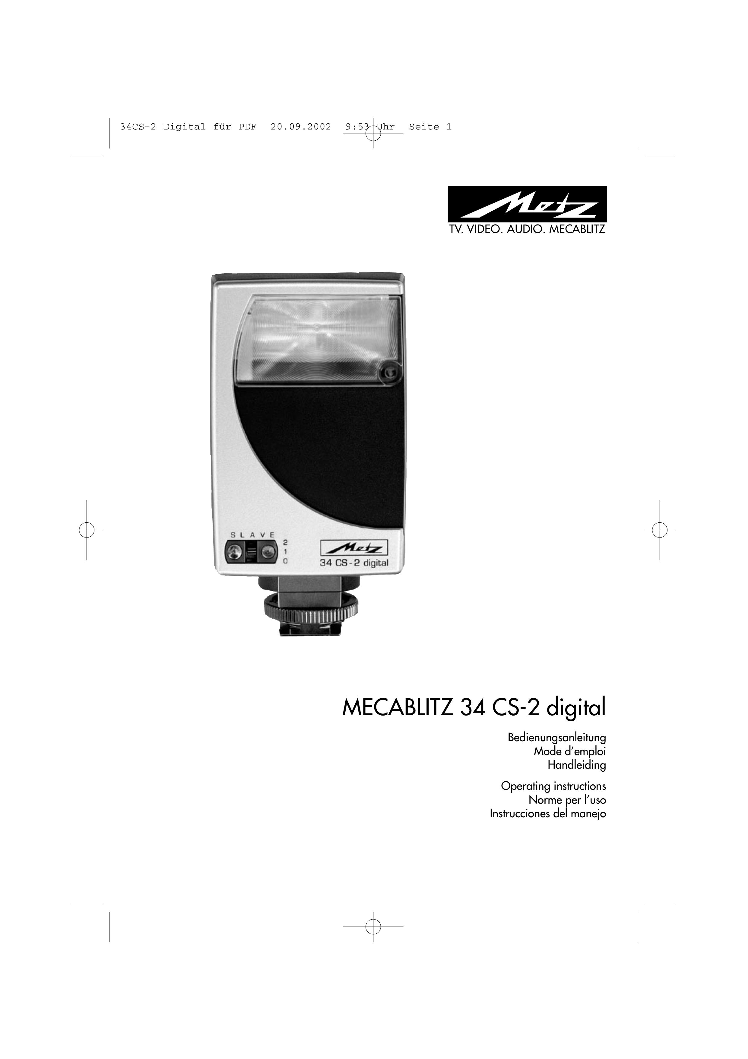 Metz 34 CS-2 Digital Camera User Manual
