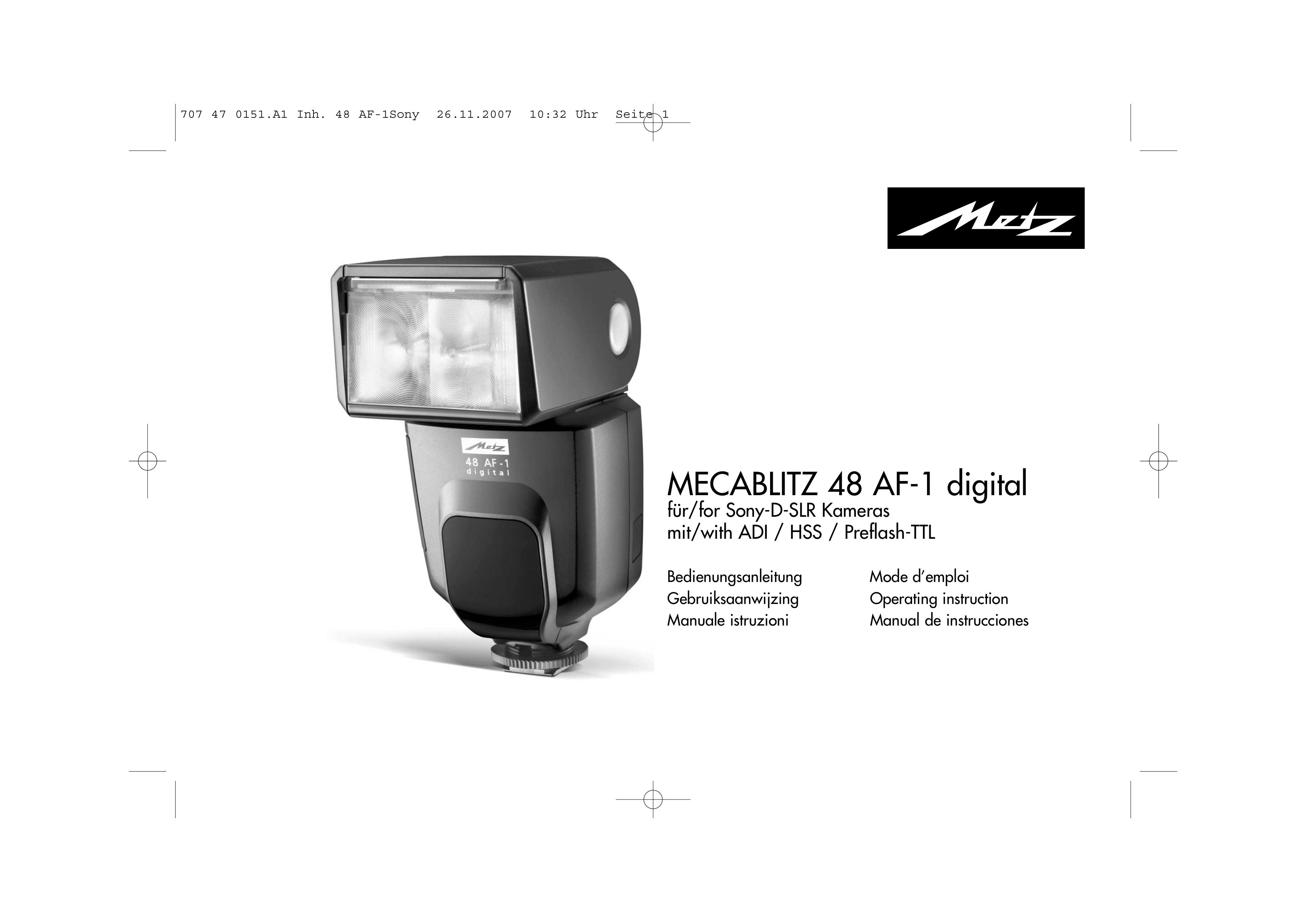 Metz 48 AF-1 Digital Camera User Manual