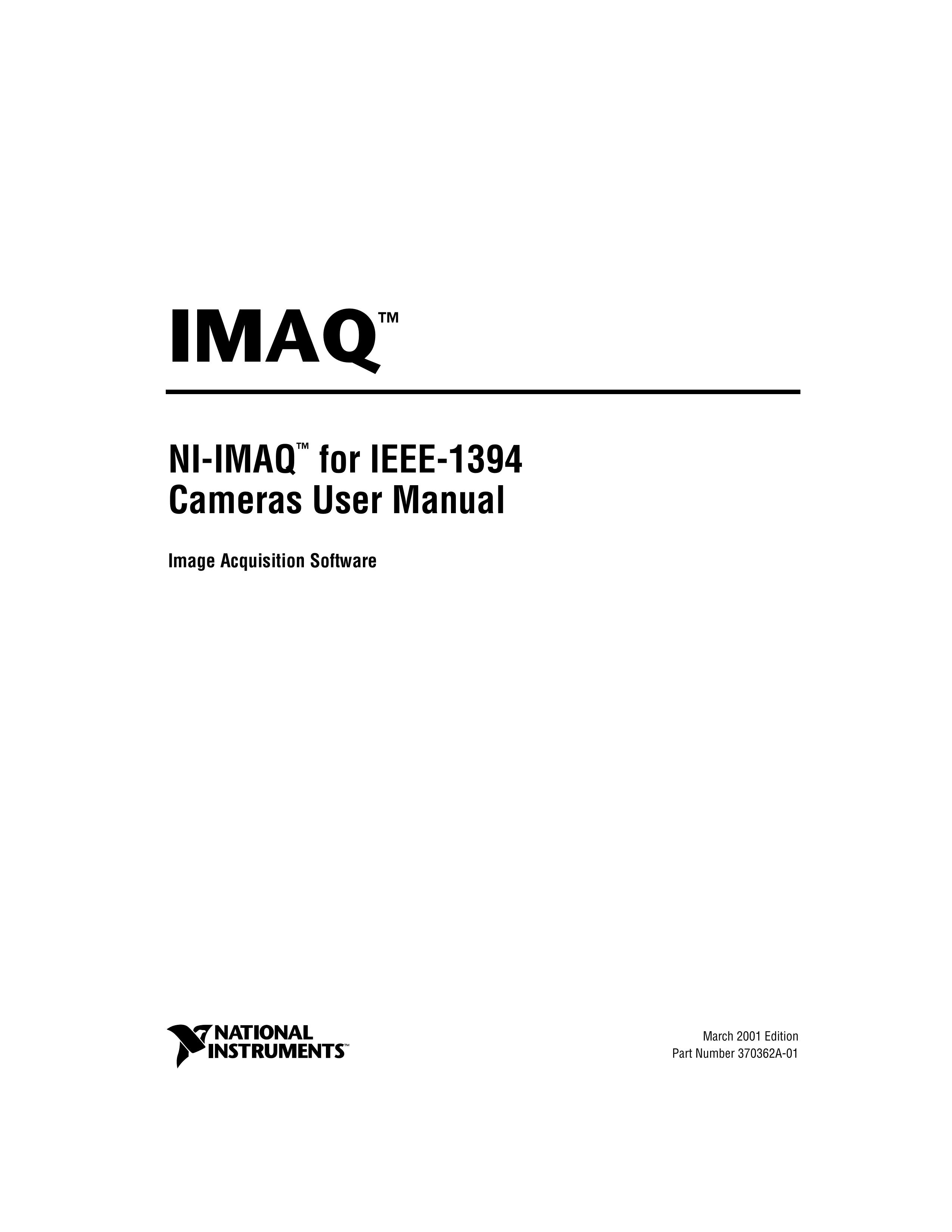 National Instruments NI-IMAQ Digital Camera User Manual