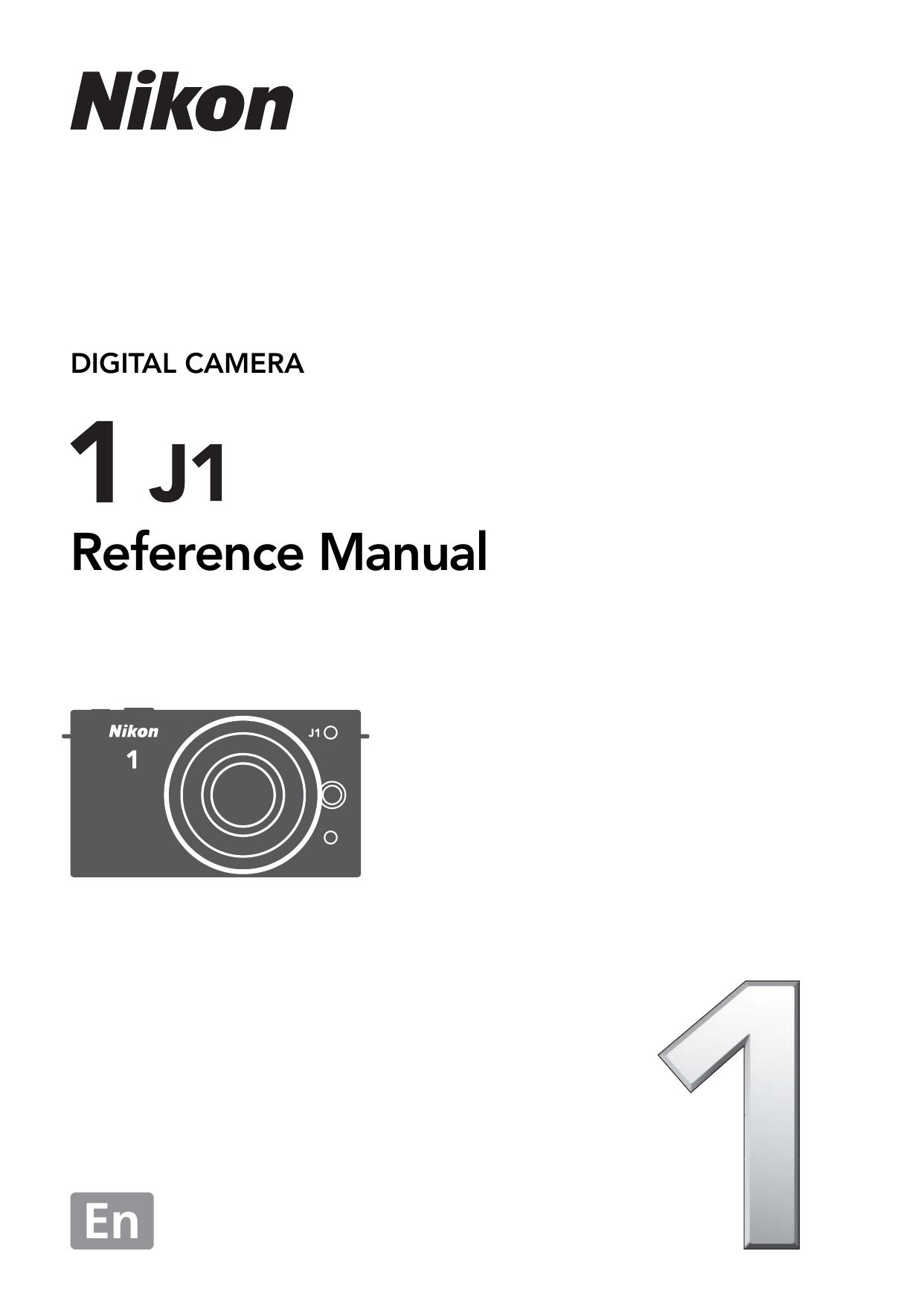 Nikon 1 J1 Digital Camera User Manual