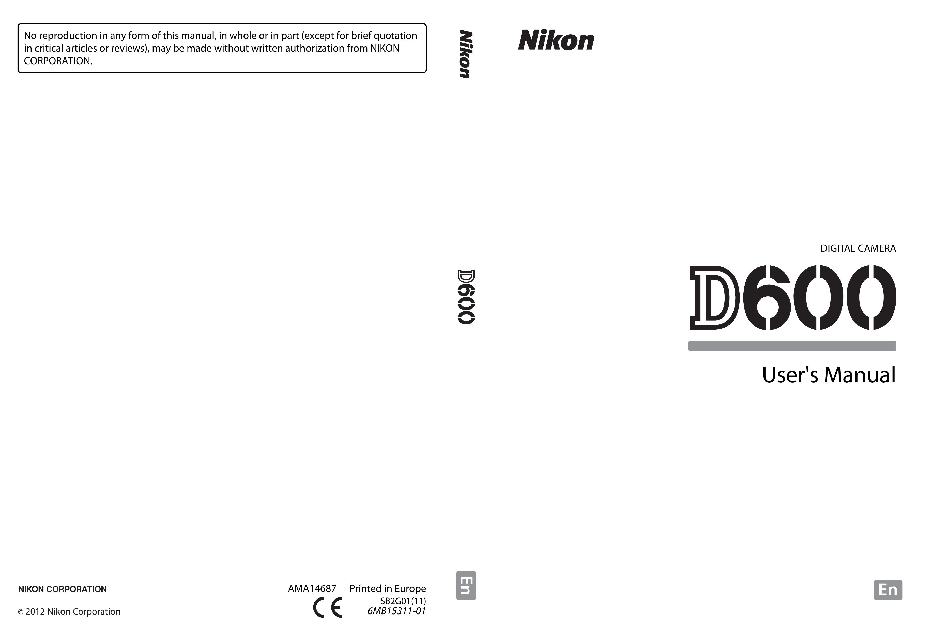 Nikon 13187 Digital Camera User Manual