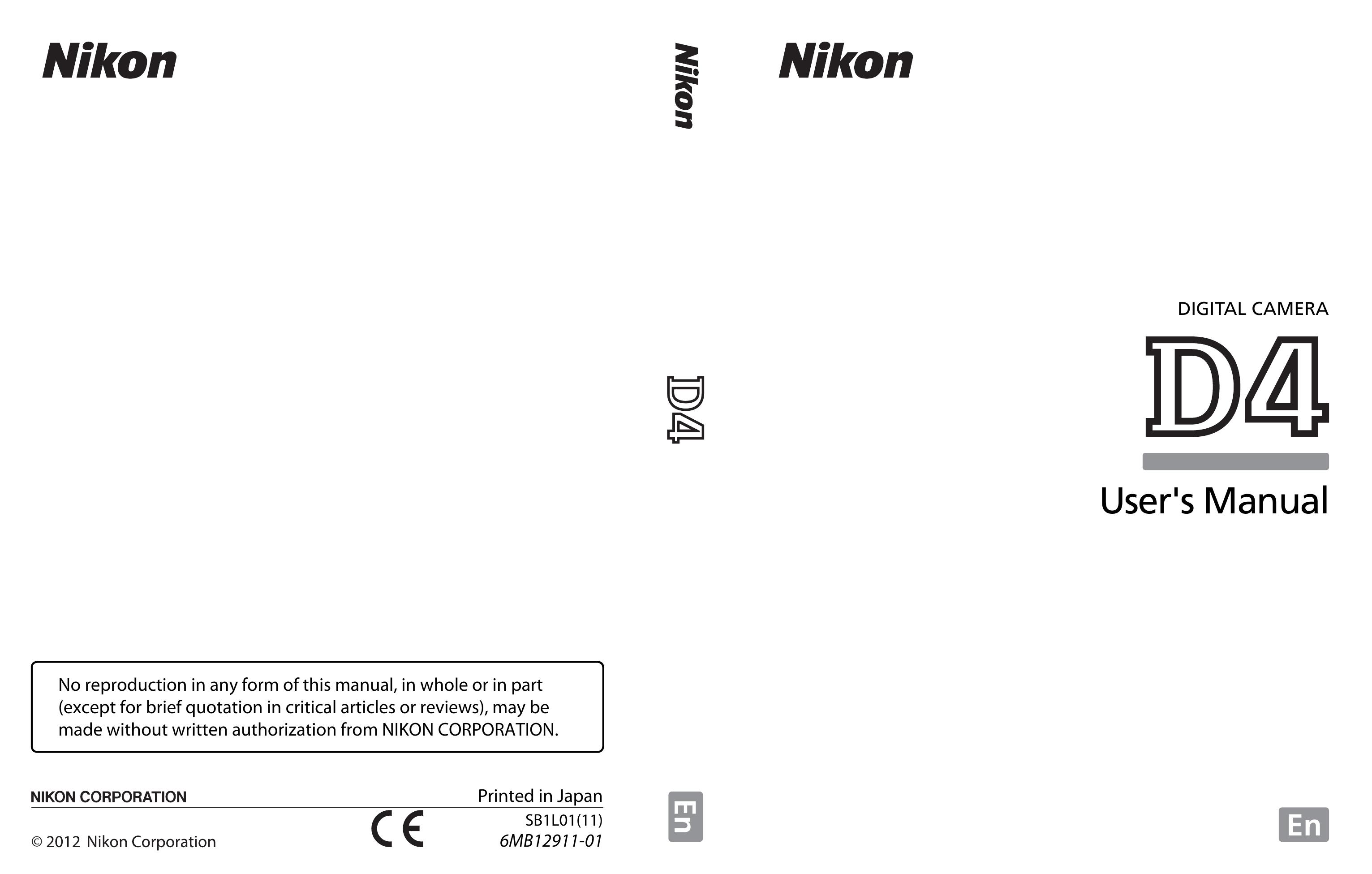 Nikon 1541B Digital Camera User Manual