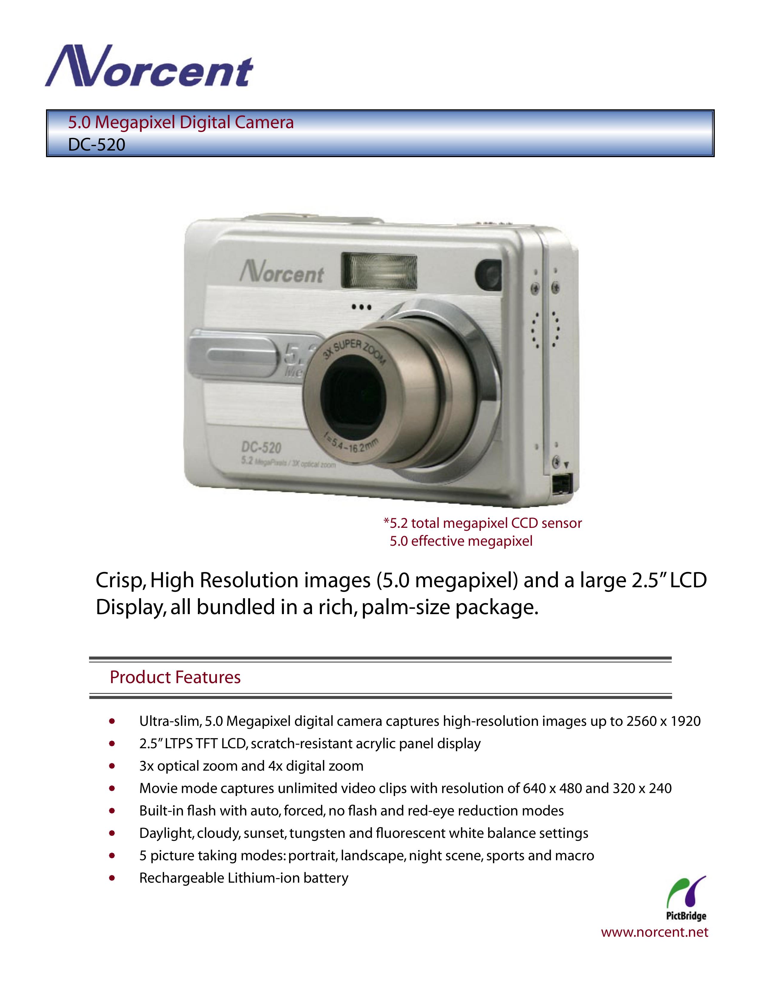 Norcent Technologies DC-520 Digital Camera User Manual