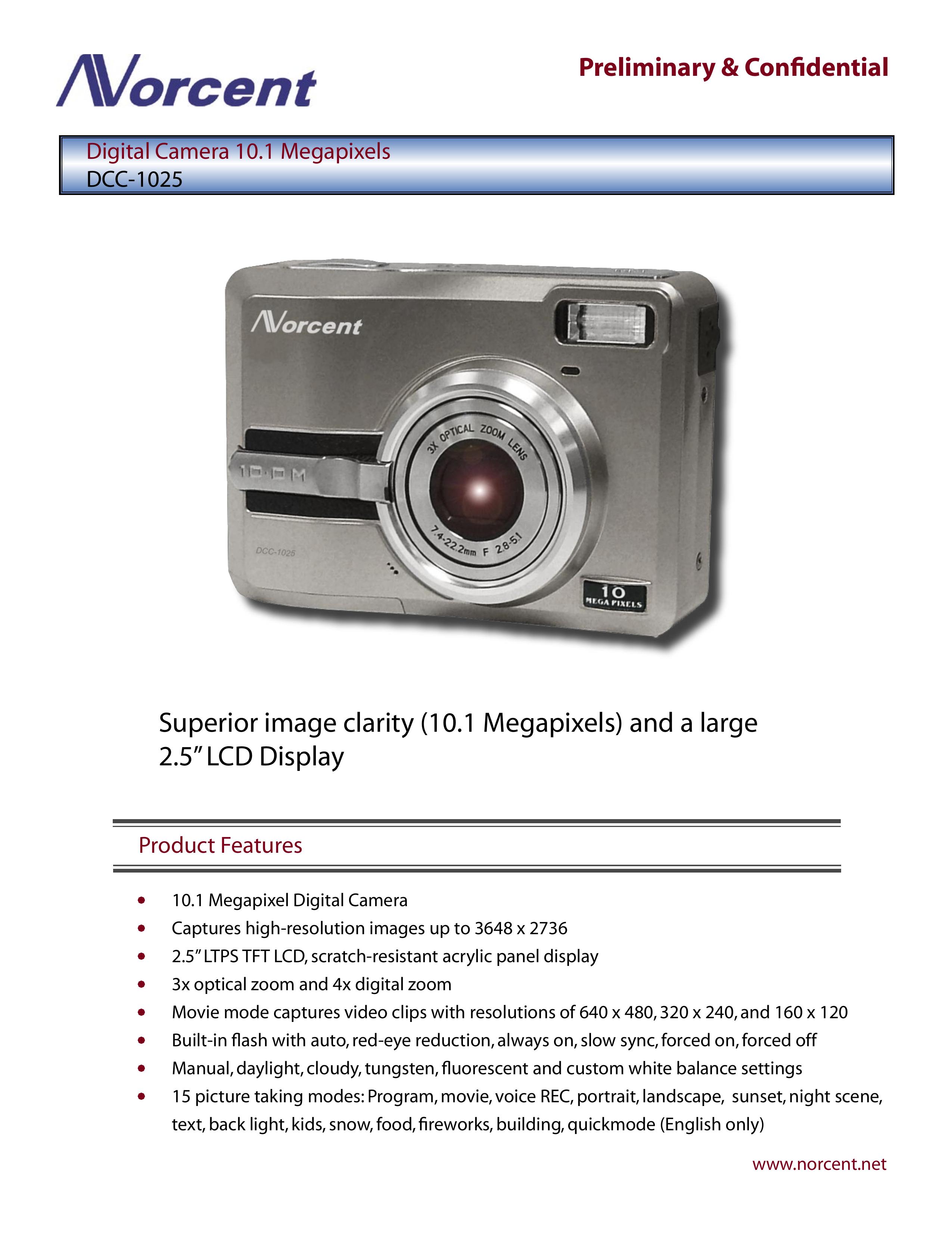 Norcent Technologies DCC-1025 Digital Camera User Manual