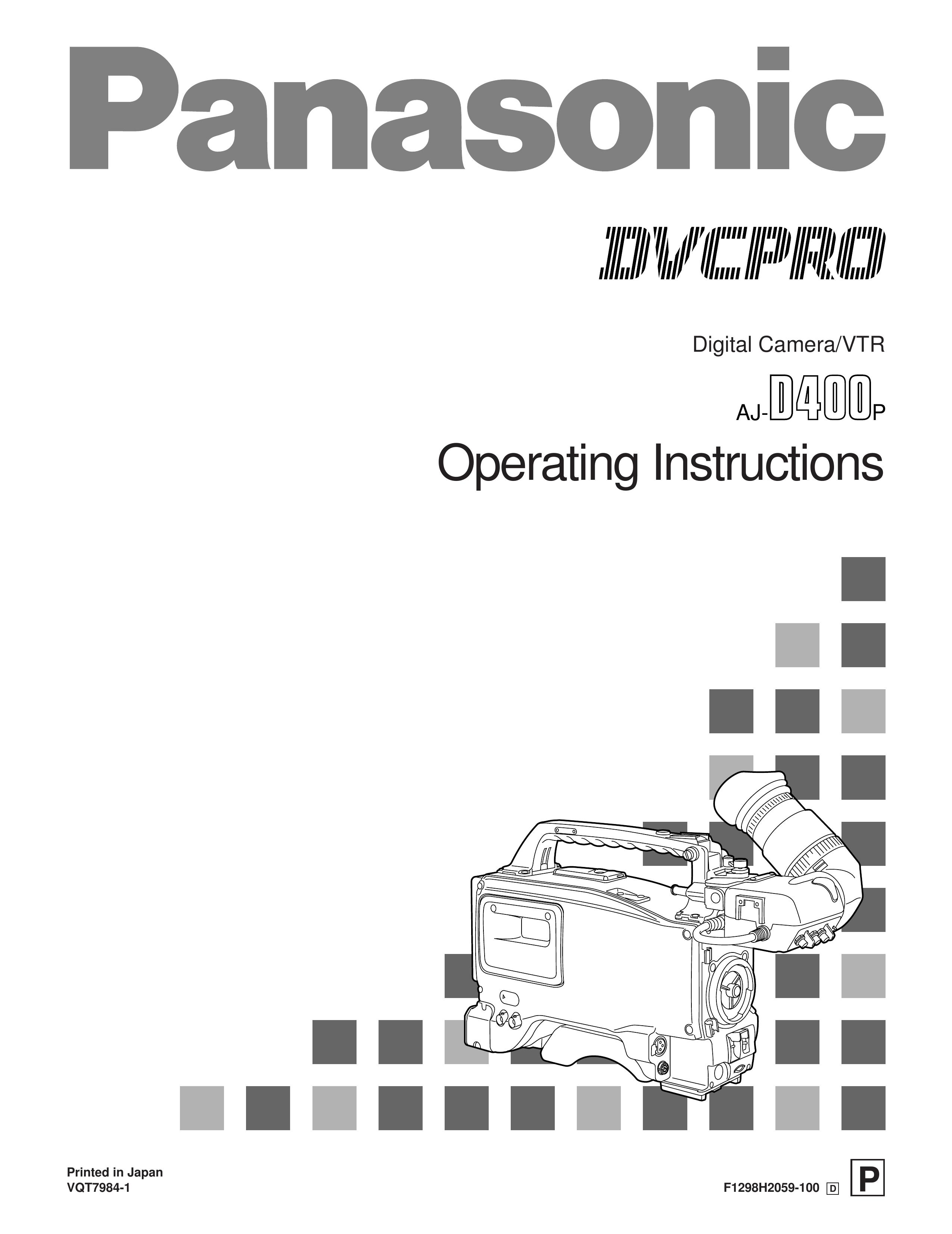 Panasonic AJ-D400 Digital Camera User Manual