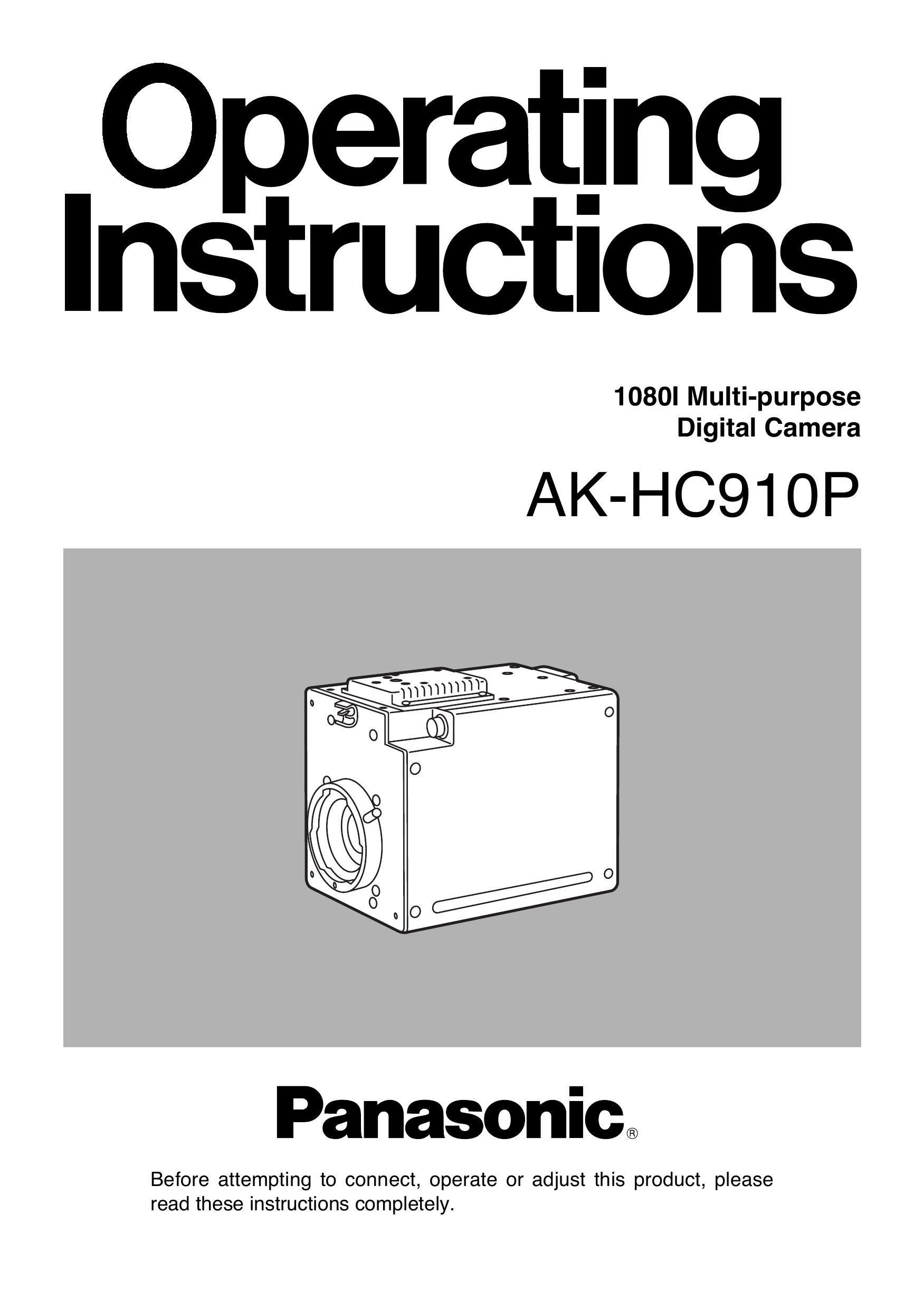 Panasonic AK-HC910P Digital Camera User Manual