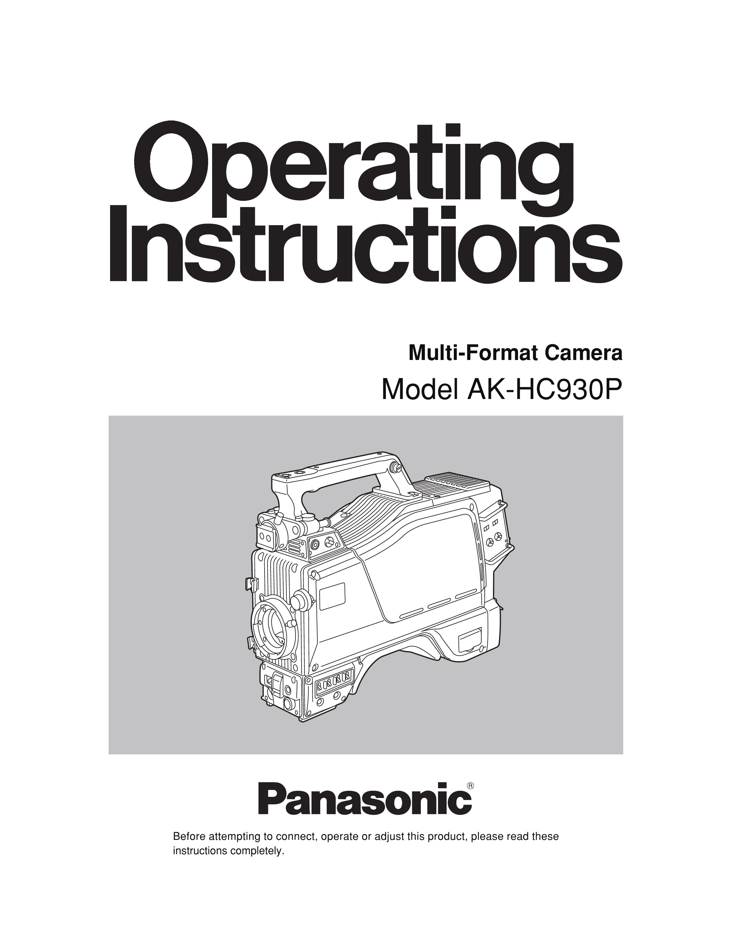 Panasonic AK-HC930P Digital Camera User Manual