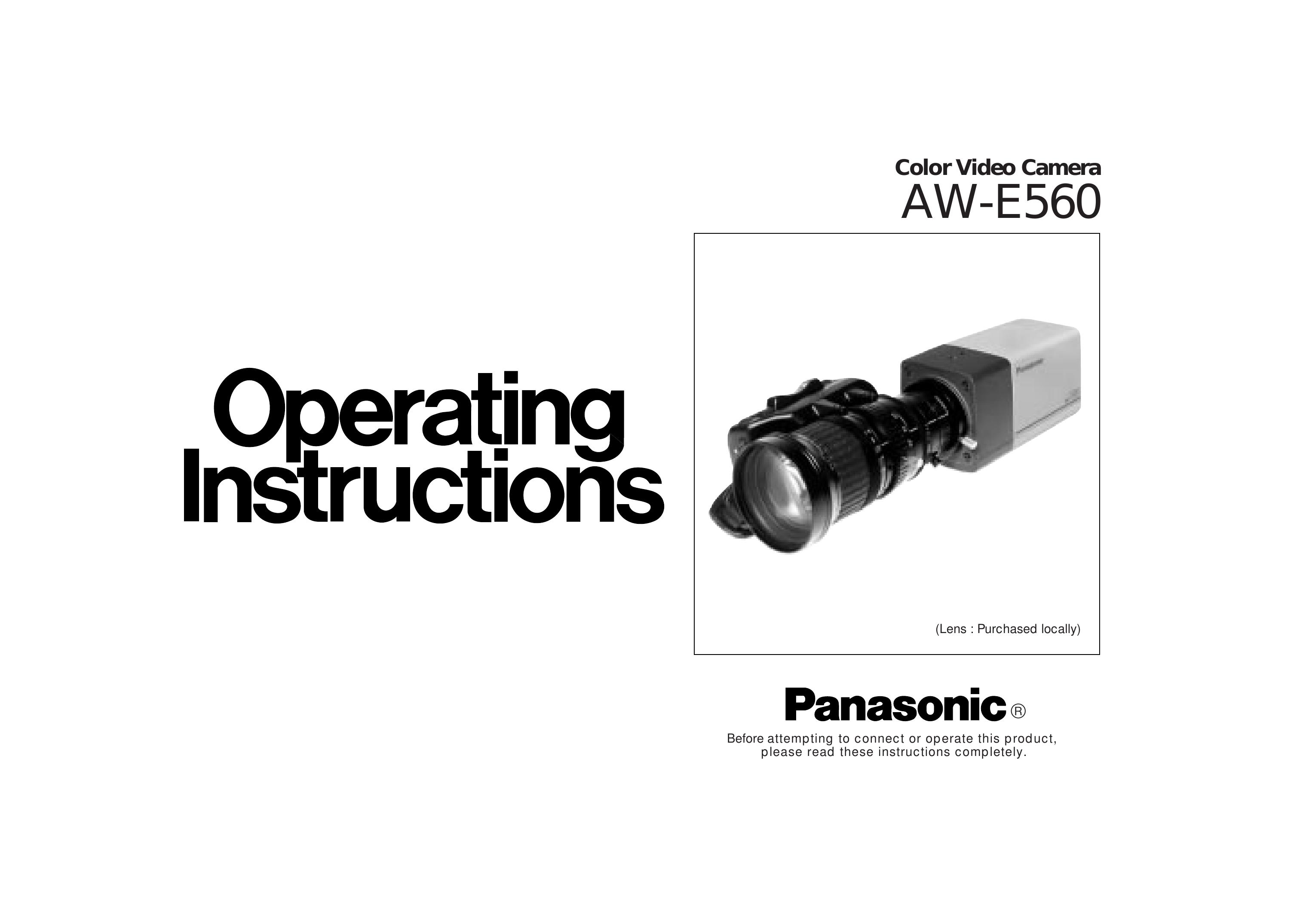 Panasonic AW-E560 Digital Camera User Manual