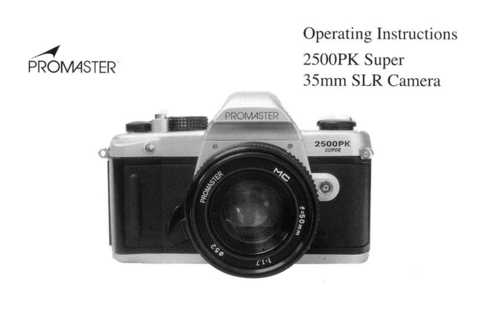 ProMaster 5364 Digital Camera User Manual