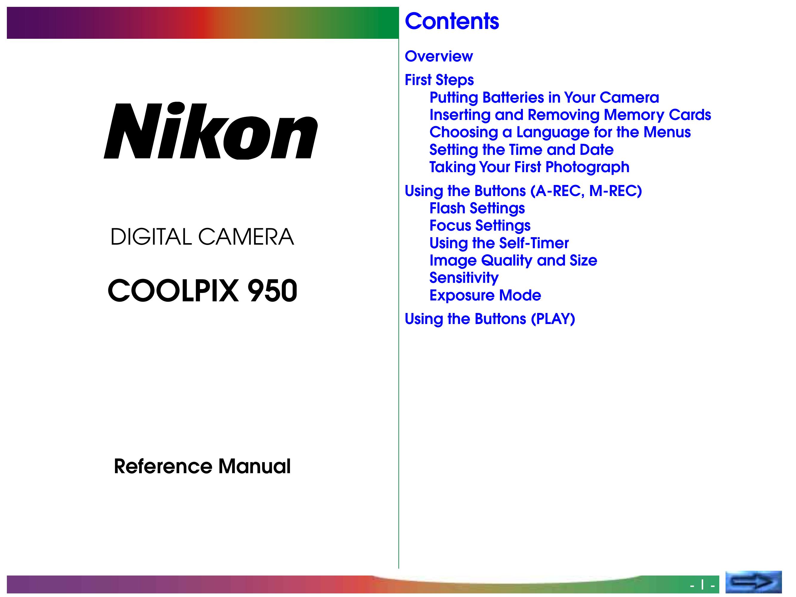Proxima ASA COOLPIX 950 Digital Camera User Manual