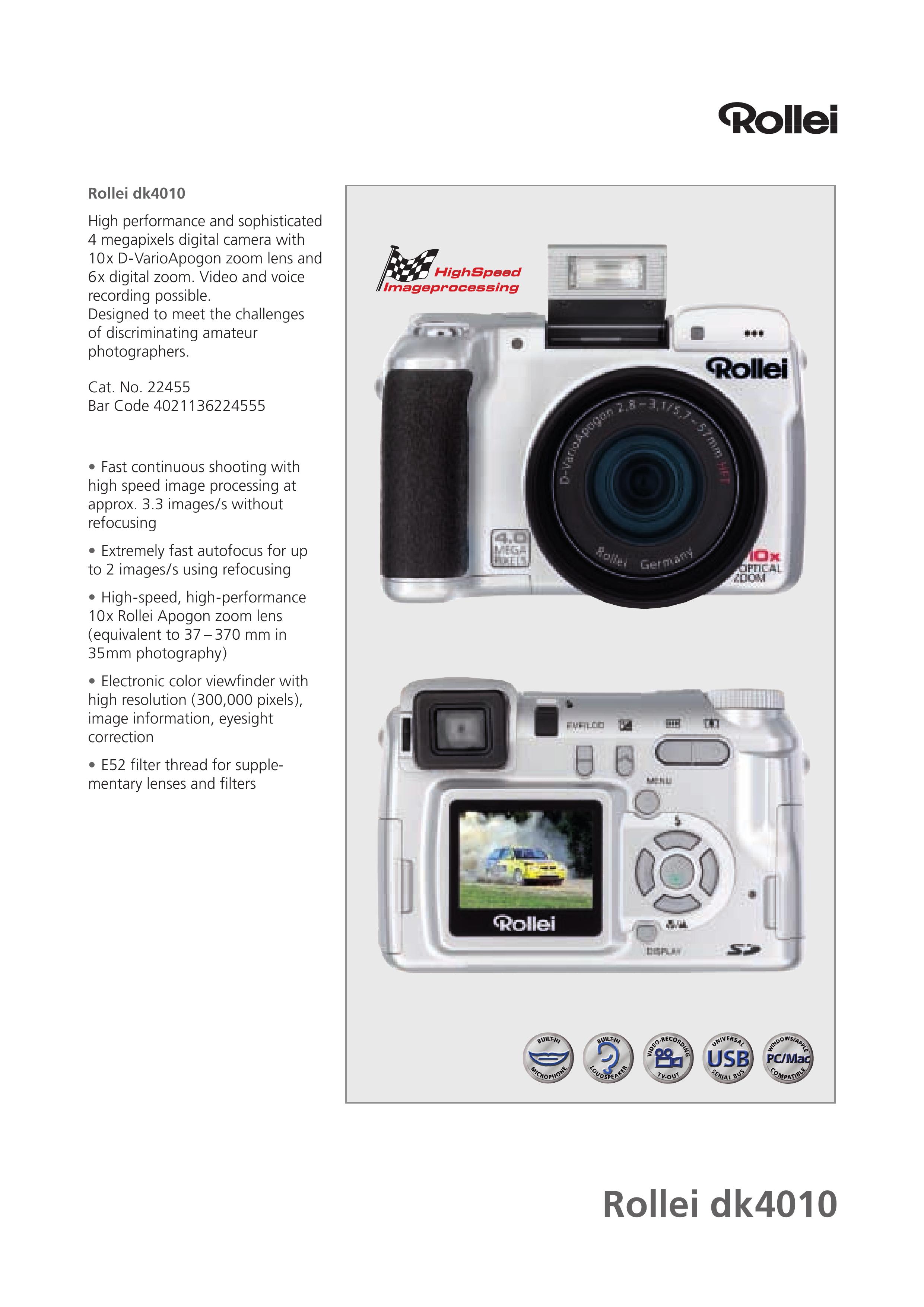 Rollei Dk4010 Digital Camera User Manual