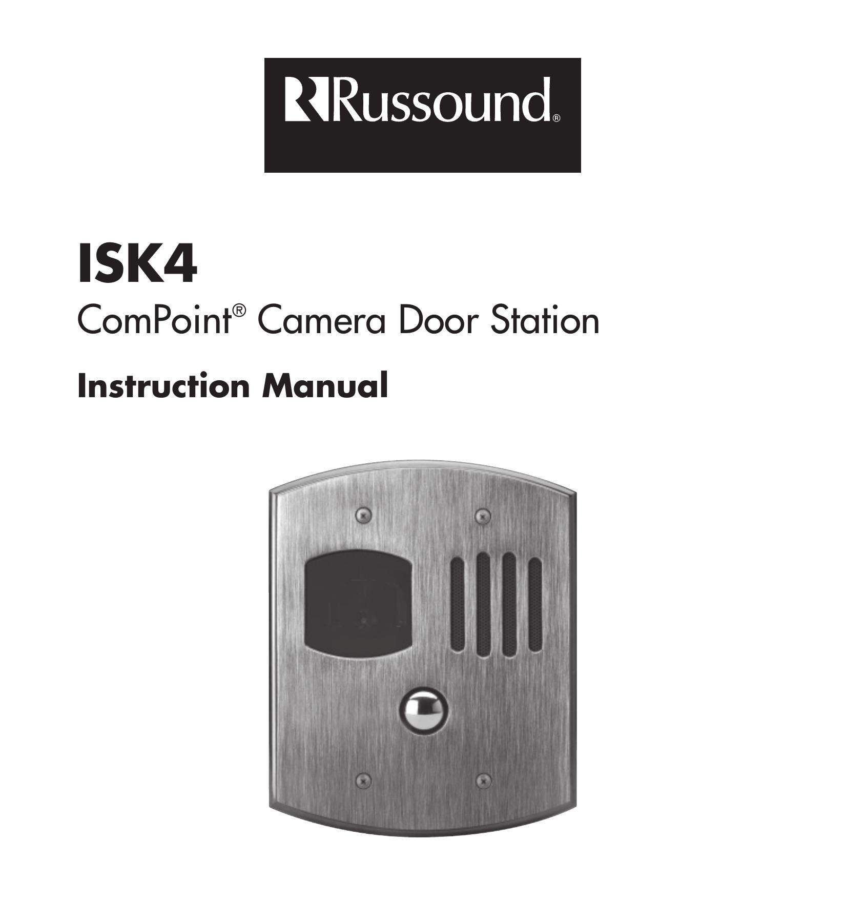 Russound camera door station Digital Camera User Manual