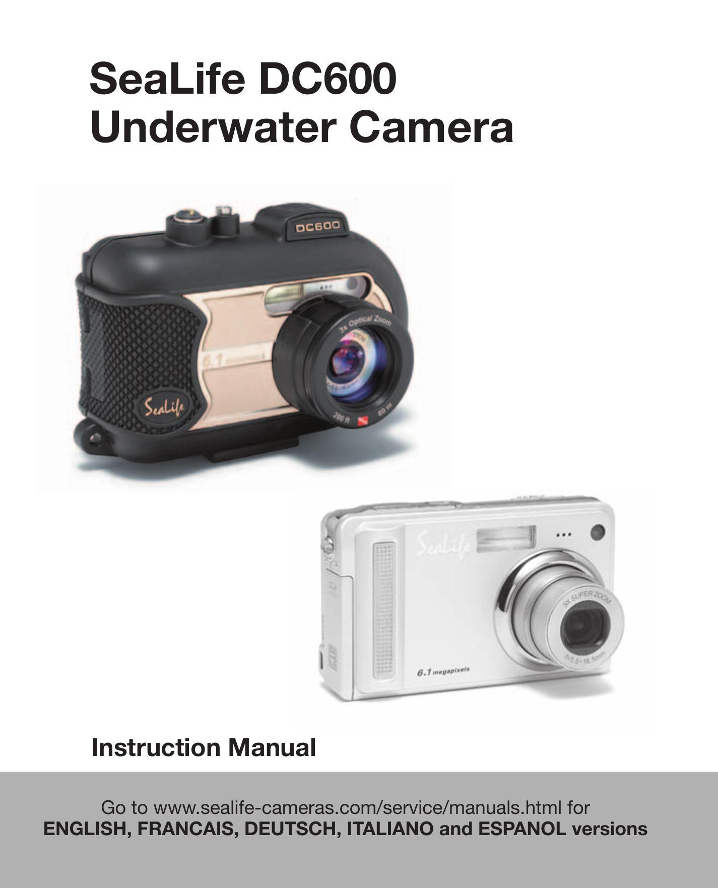 Sealife DC 600 Digital Camera User Manual
