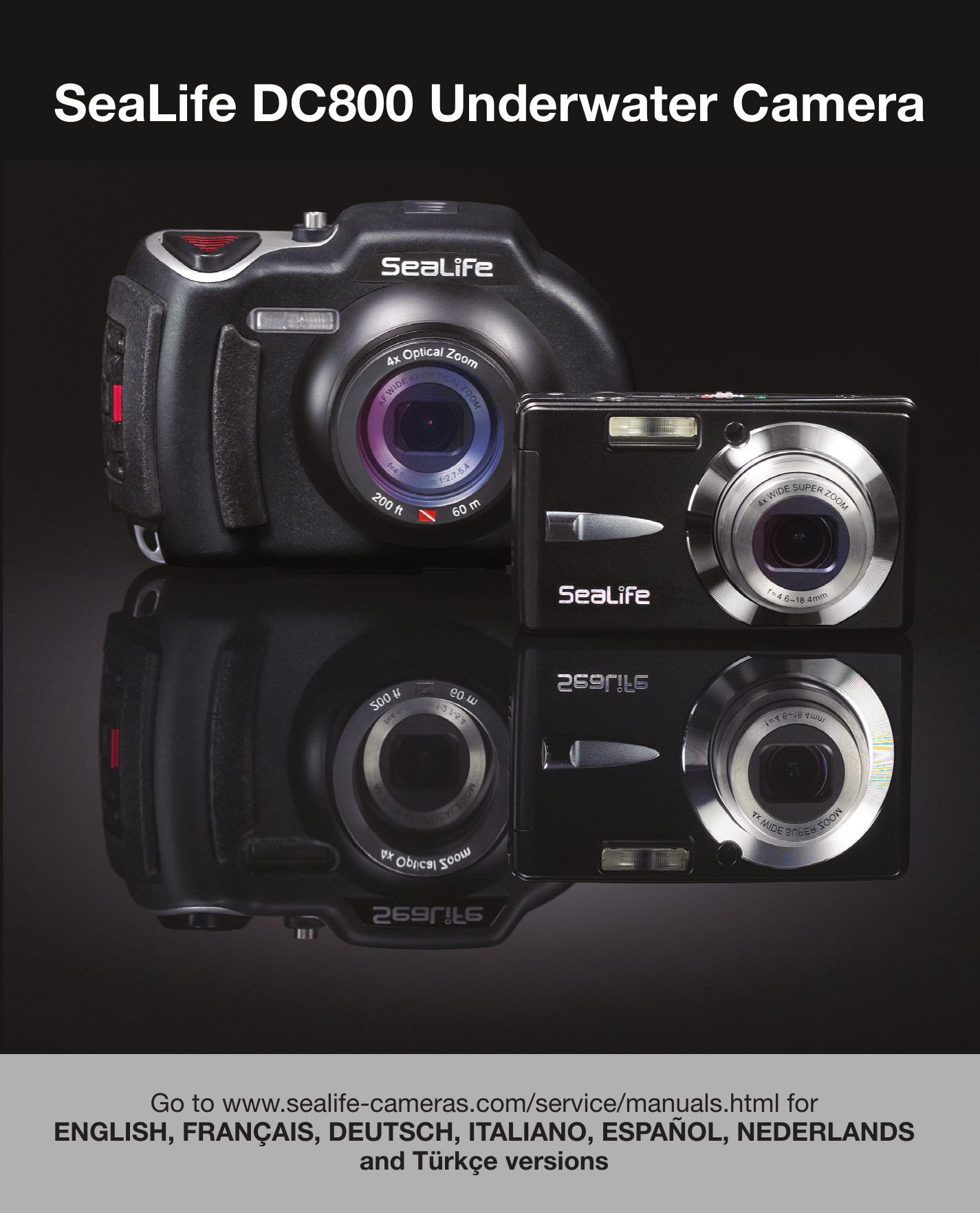 Sealife DC800 Digital Camera User Manual