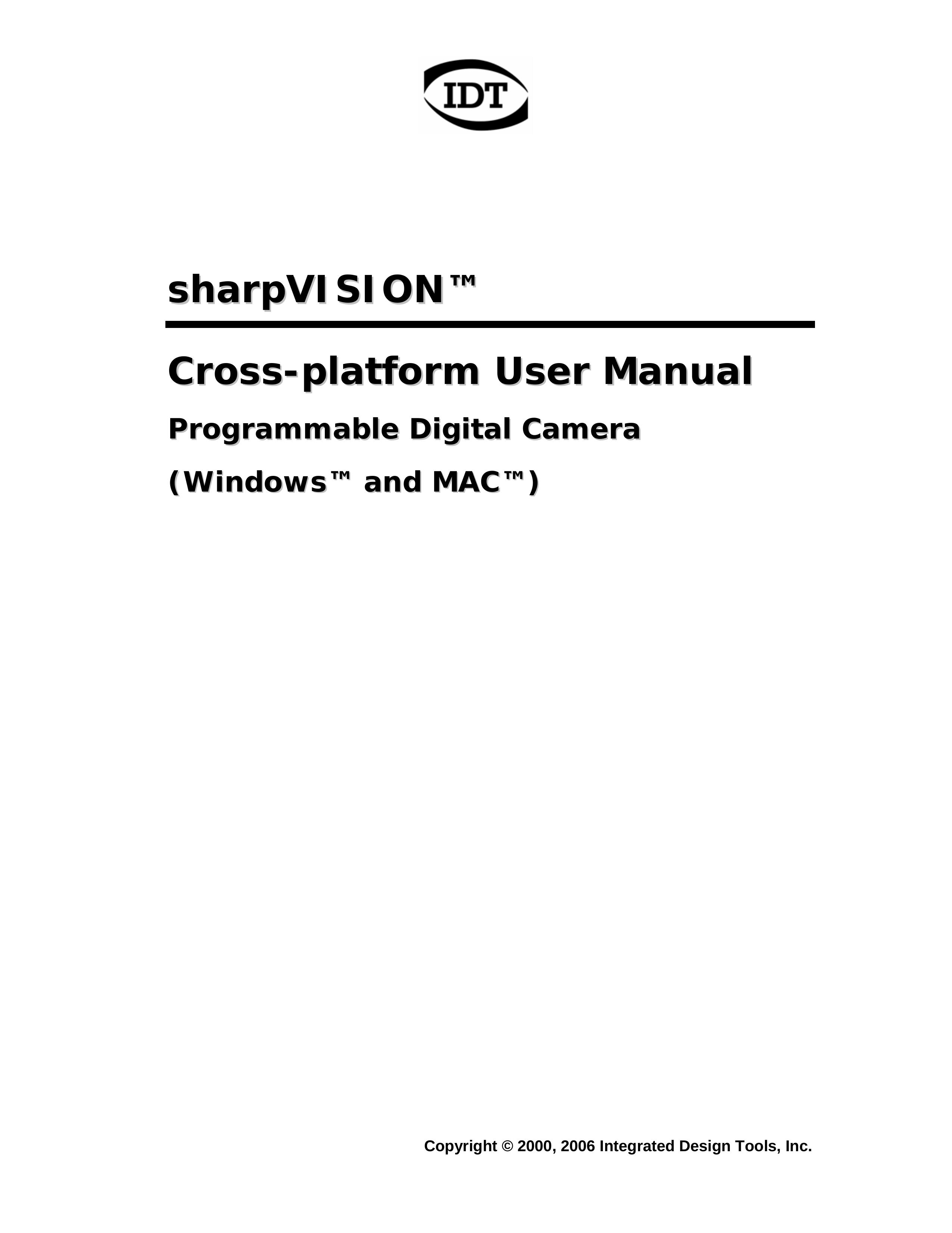 Sharp DIGITAL CAMERA Digital Camera User Manual