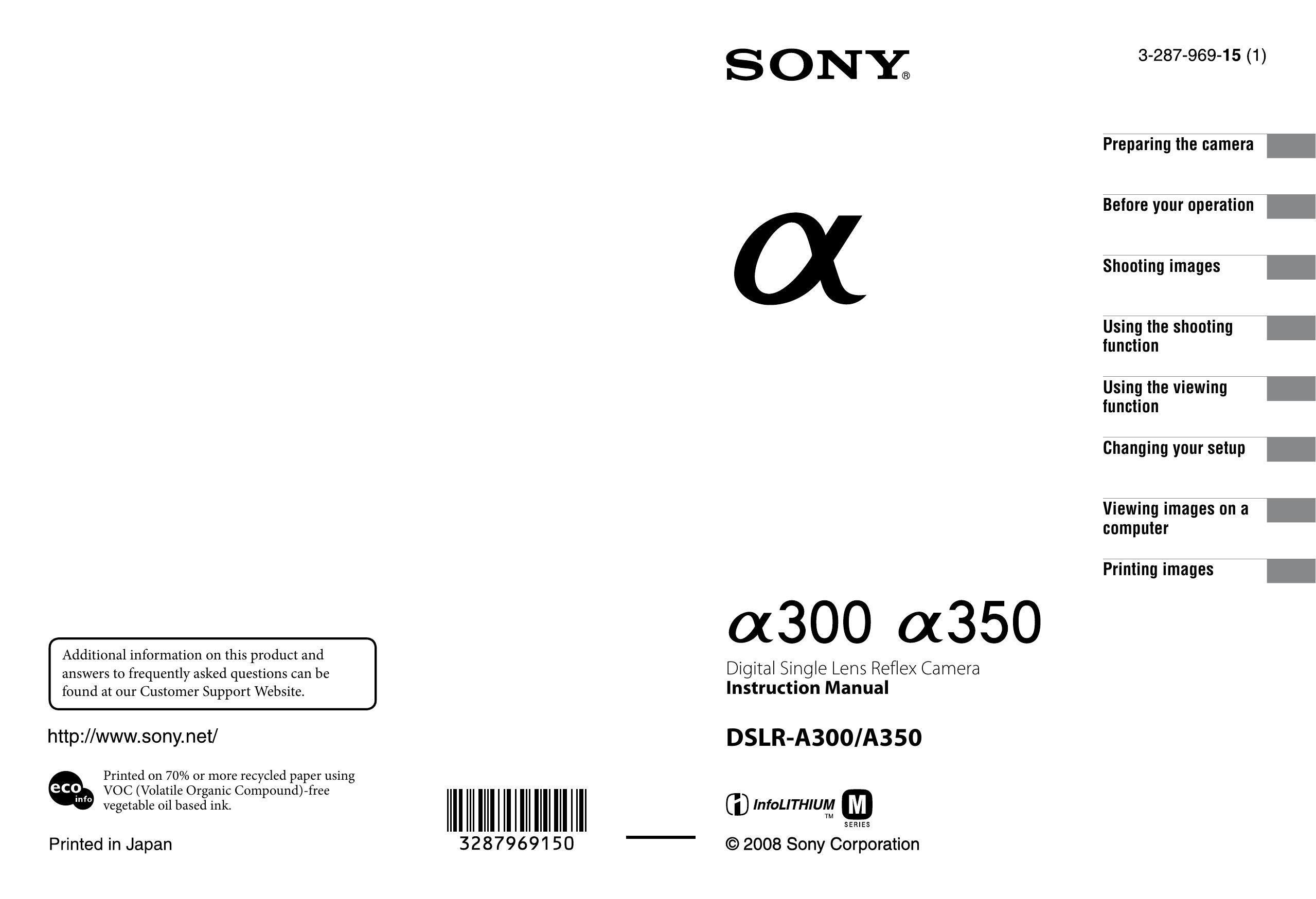 Sony 3-287-969-15 (1) Digital Camera User Manual