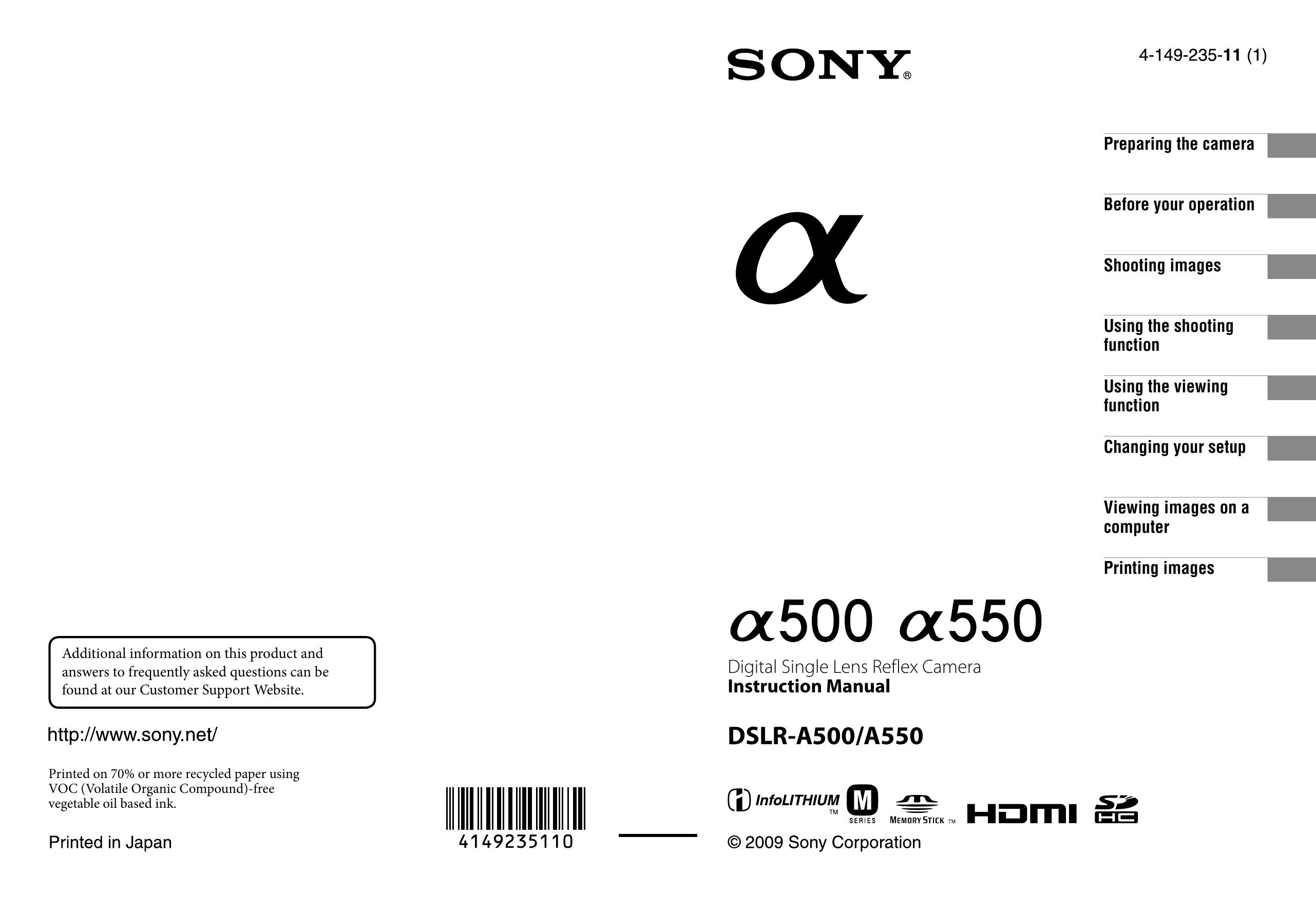 Sony 4-149-235-11 (1) Digital Camera User Manual