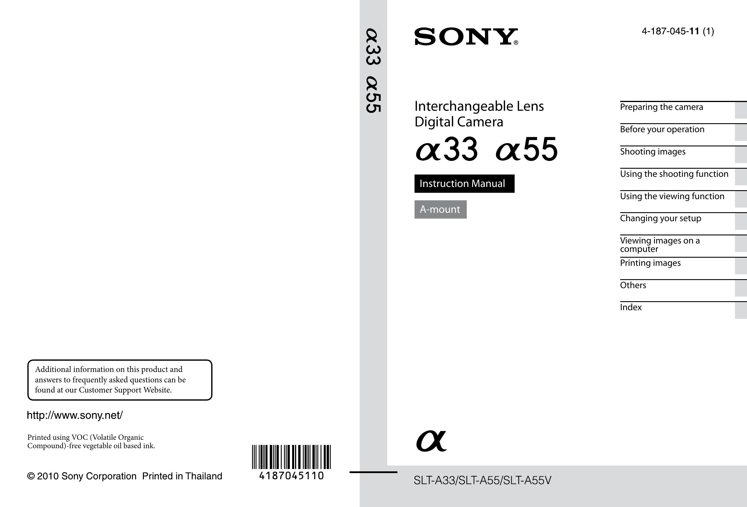 Sony 4-187-045-11(1) Digital Camera User Manual