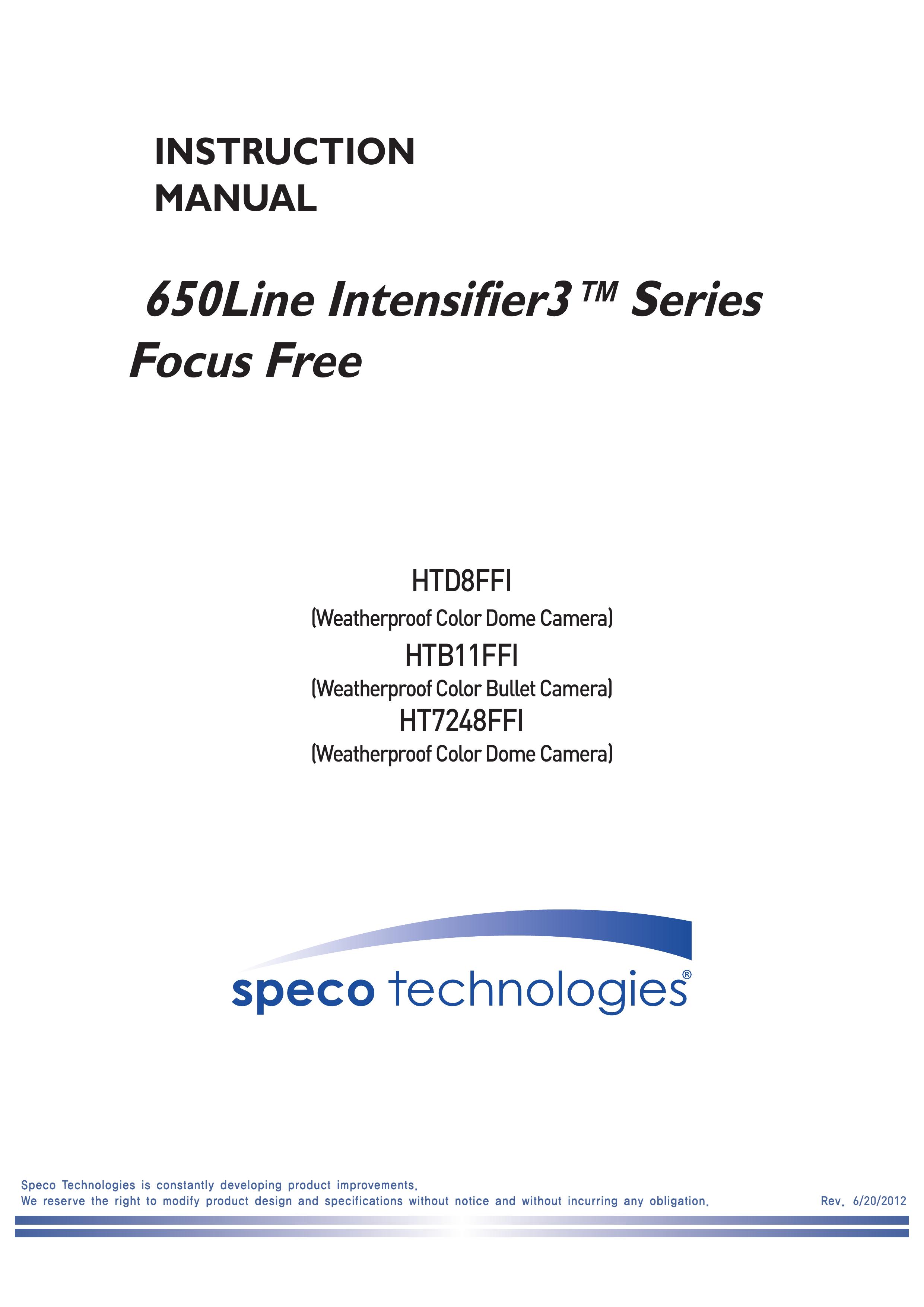 Speco Technologies HTD8FFI/HTB11FFI/HT7248FFI Digital Camera User Manual