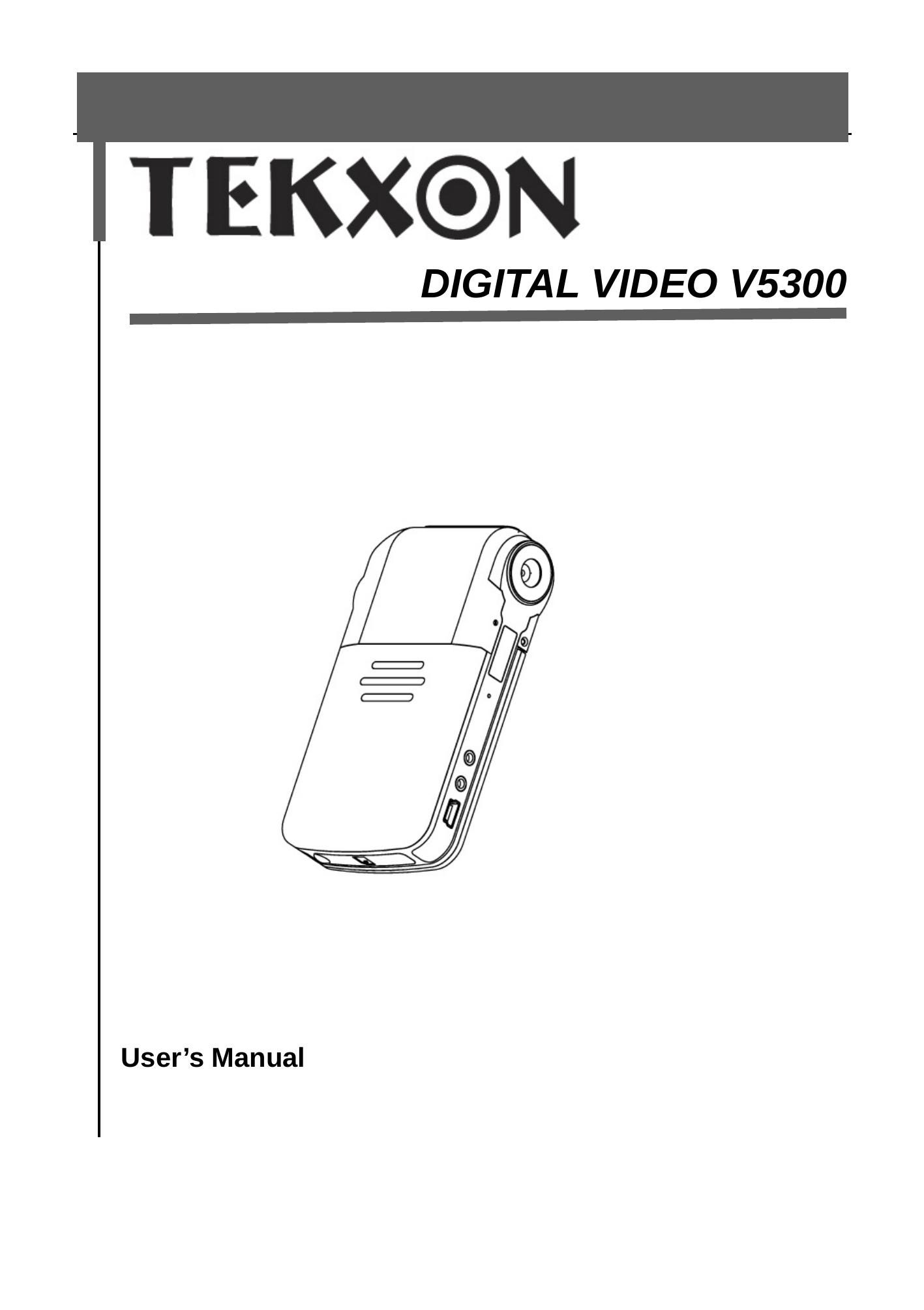Tekxon Technology V5300 Digital Camera User Manual
