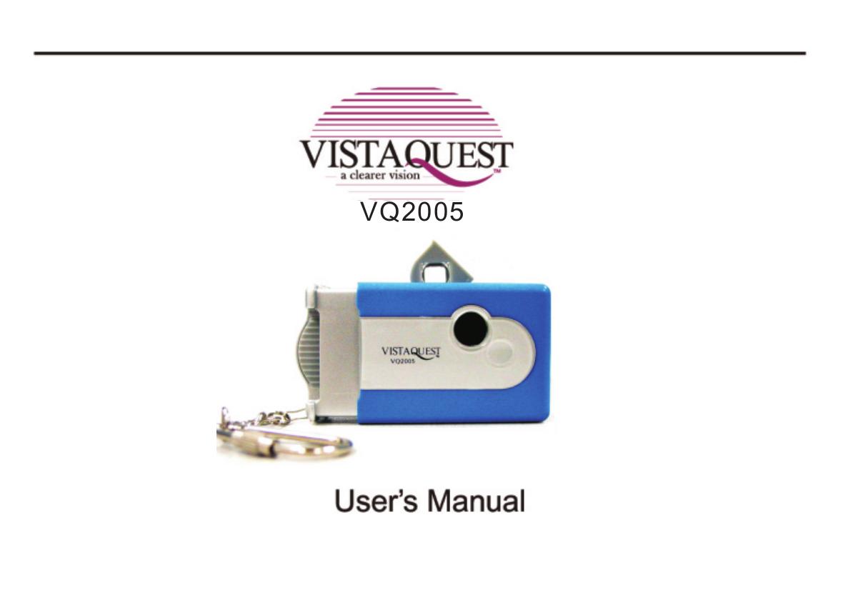 VistaQuest VQ-2005 Digital Camera User Manual