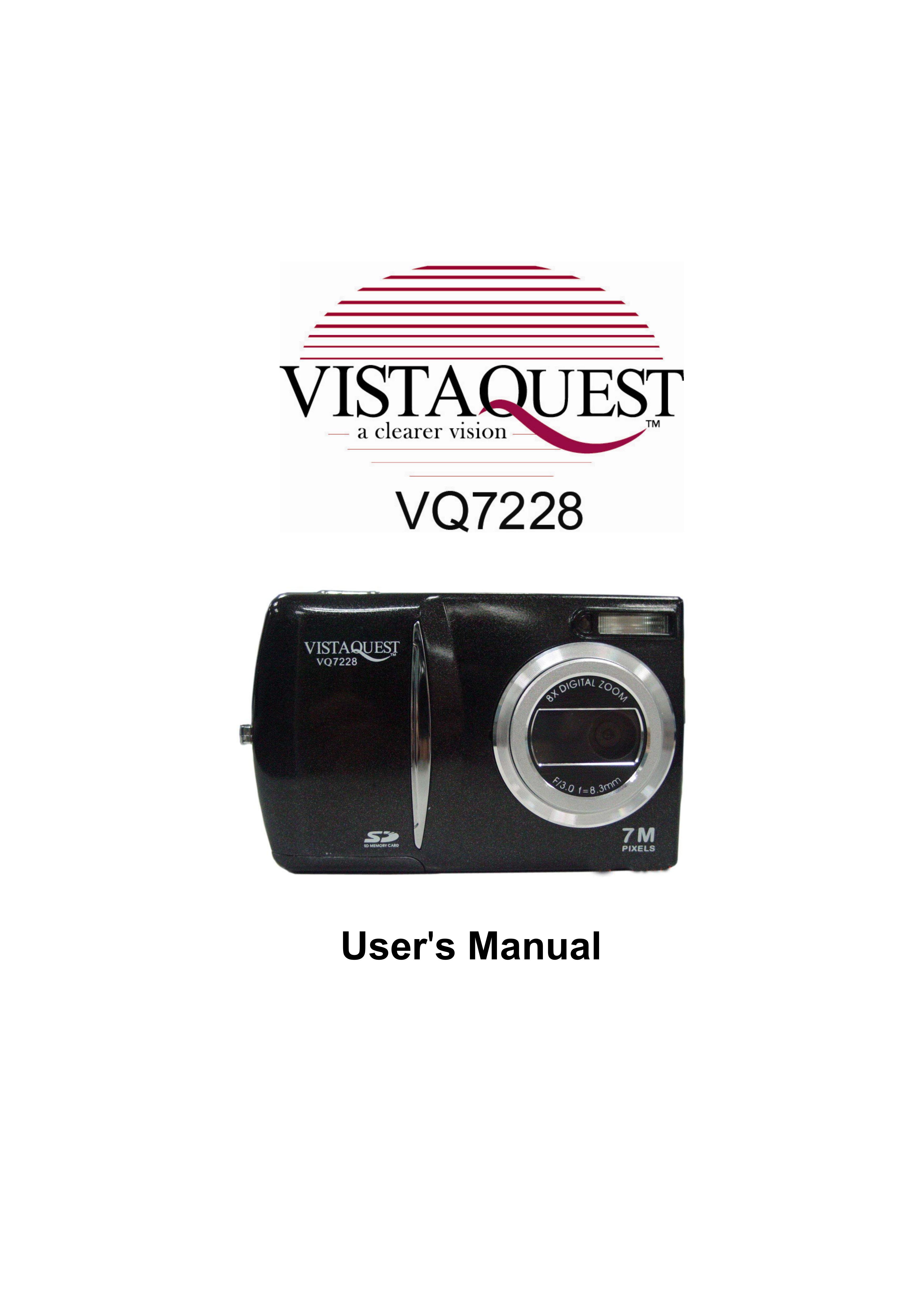 VistaQuest VQ-7228 Digital Camera User Manual