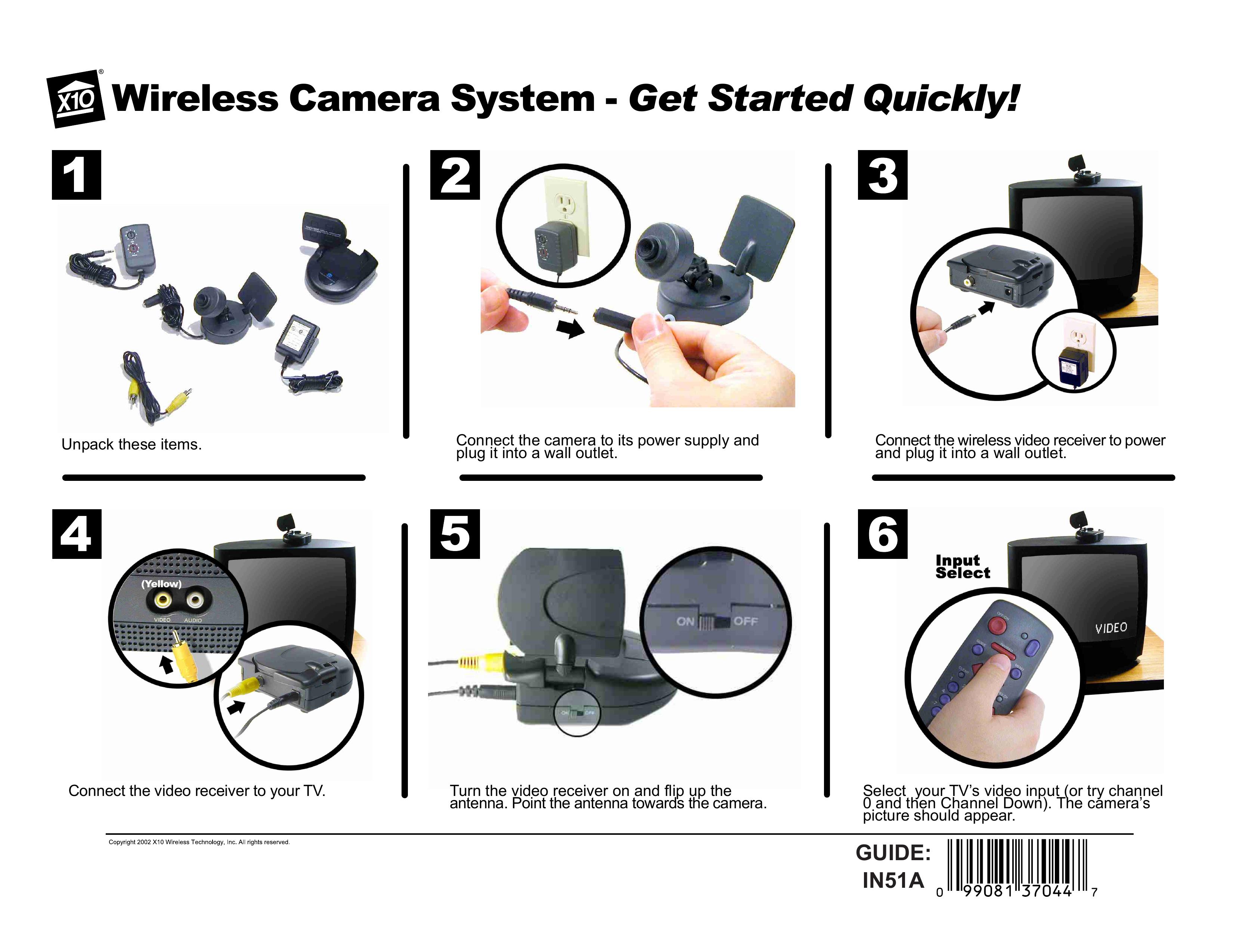 X10 Wireless Technology IN51A Digital Camera User Manual