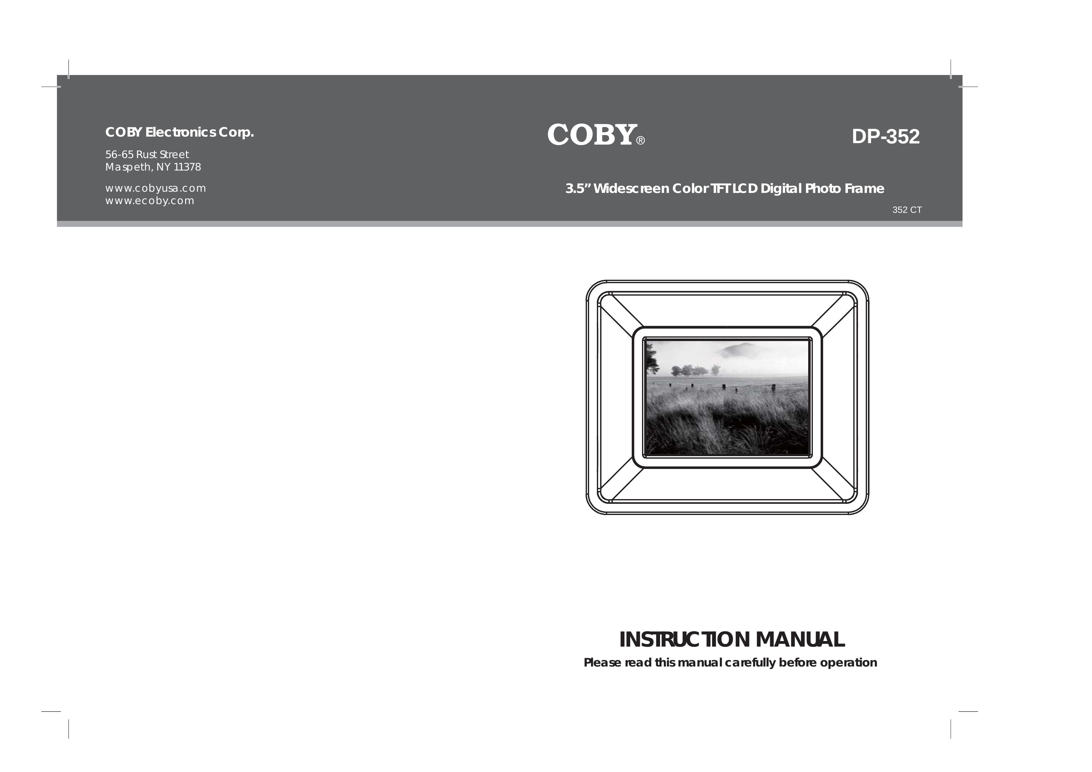 COBY electronic DP-352 CT Digital Photo Frame User Manual